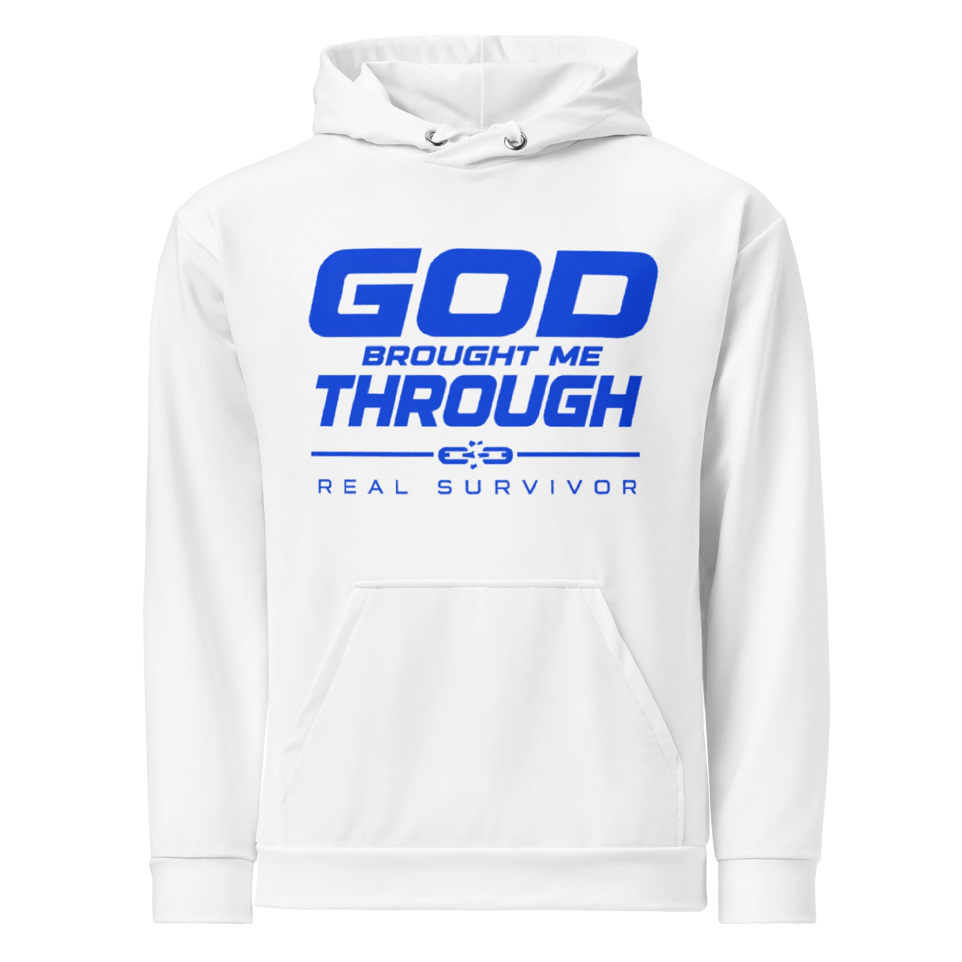 White God Brought Me Through – Real Survivor Hoodie product image (1)