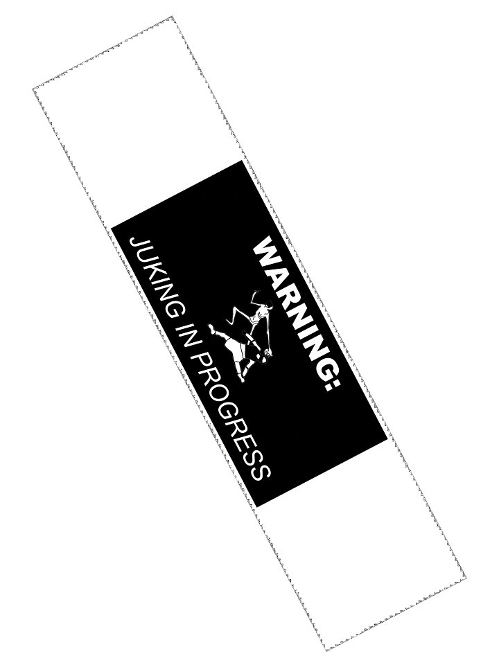 WARNING: Juking in Progress Bumper Sticker product image (2)