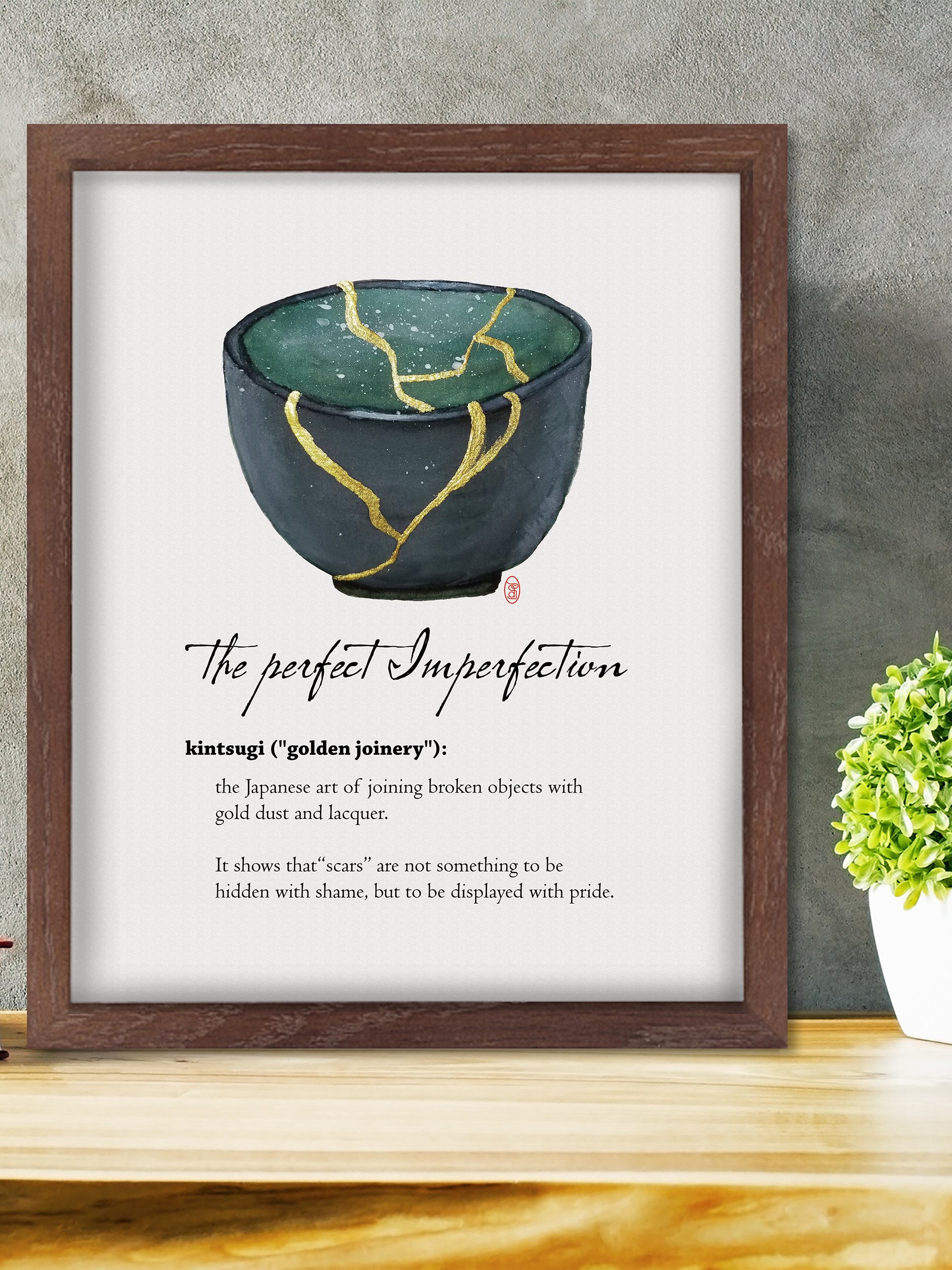 KINTSUGI - dark green cup product image (16)