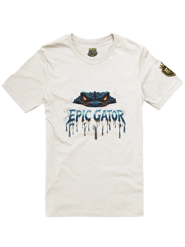 EPIC GATOR Drip T-Shirt – Premium Bella Canvas 3001 Airlume Cotton | Streetwear Graphic Tee | Unisex EGTV Apparel product image (1)