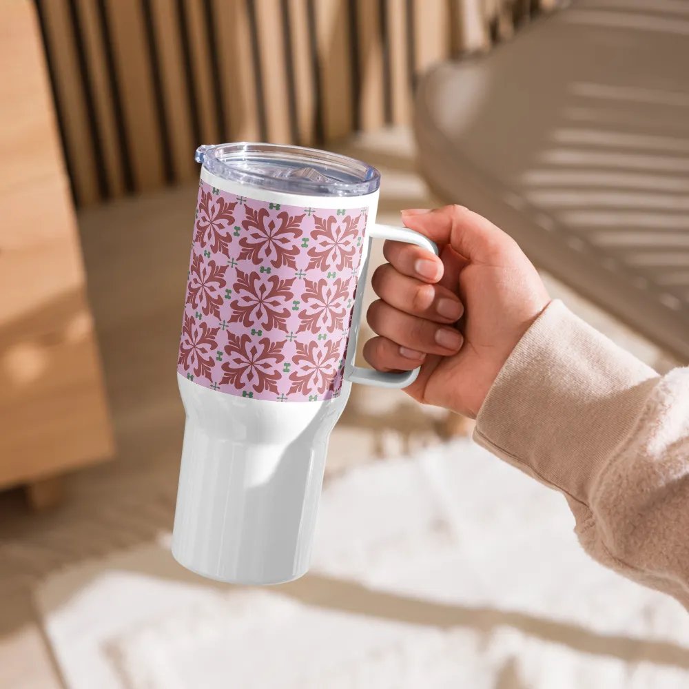 Pink Floral 25 oz Travel Mug product image (6)
