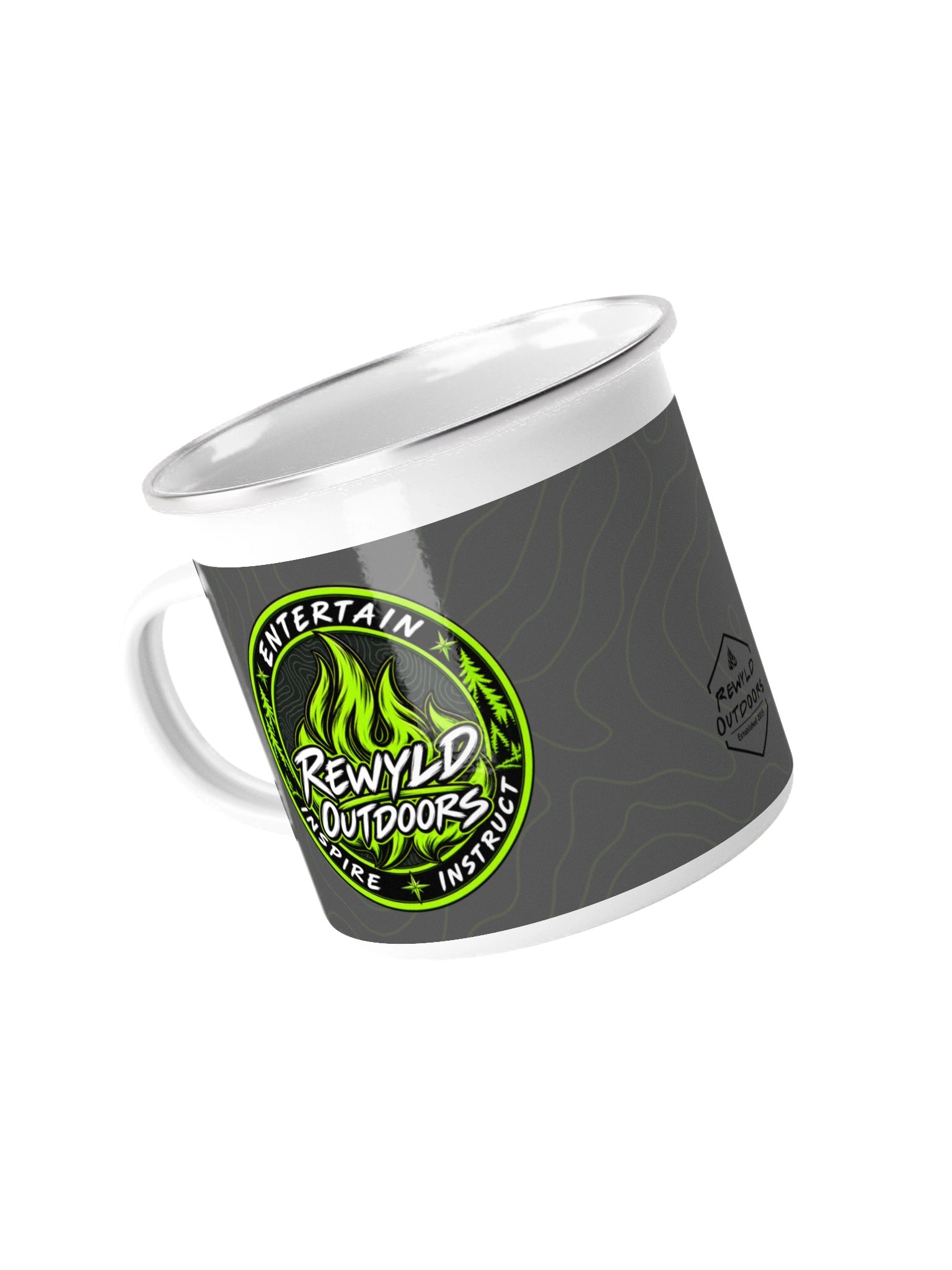 Rewyld Outdoors Neon Flames Camp Mug product image (2)
