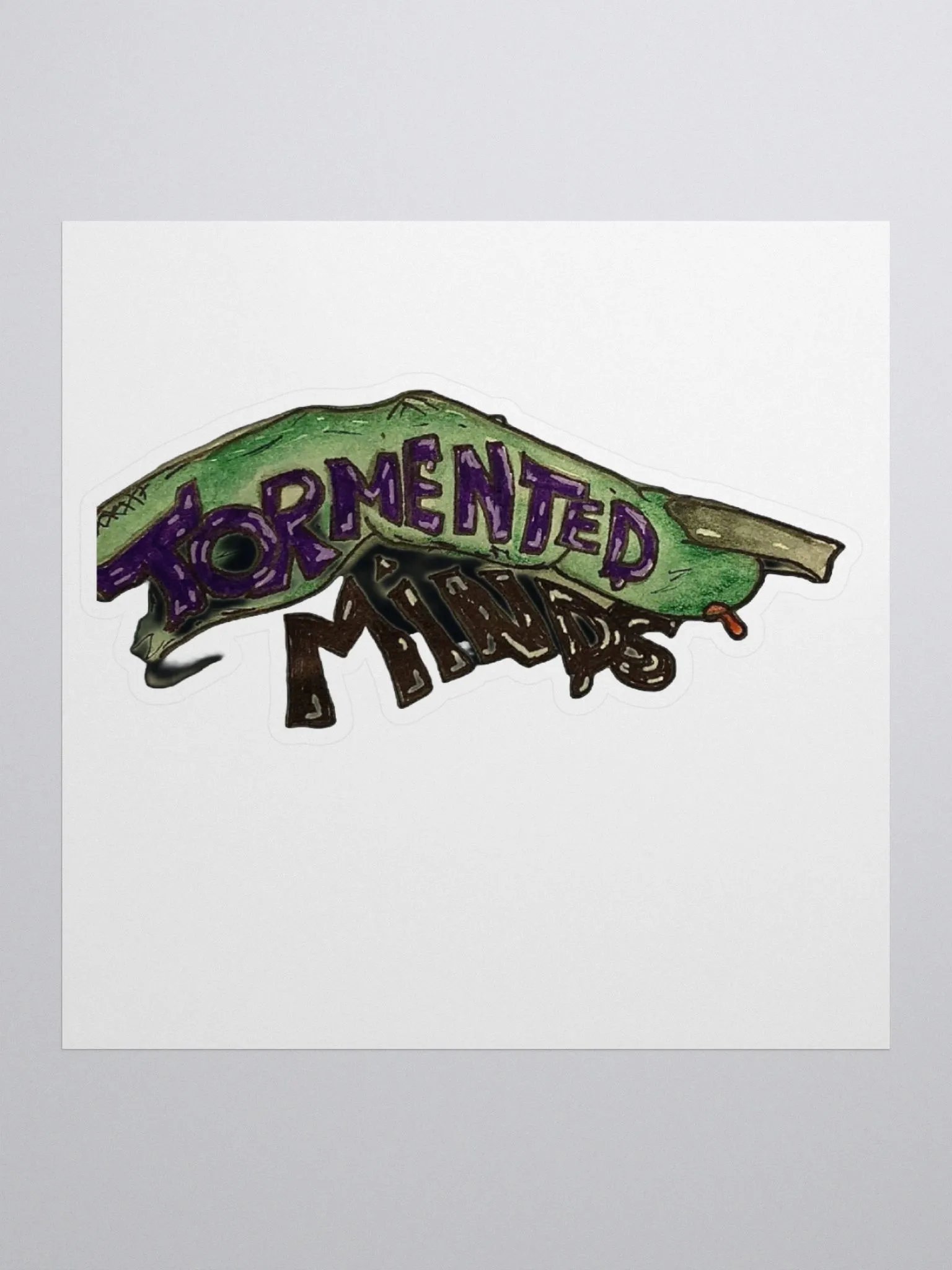 Finger On Tormented Minds Sticker product image (1)