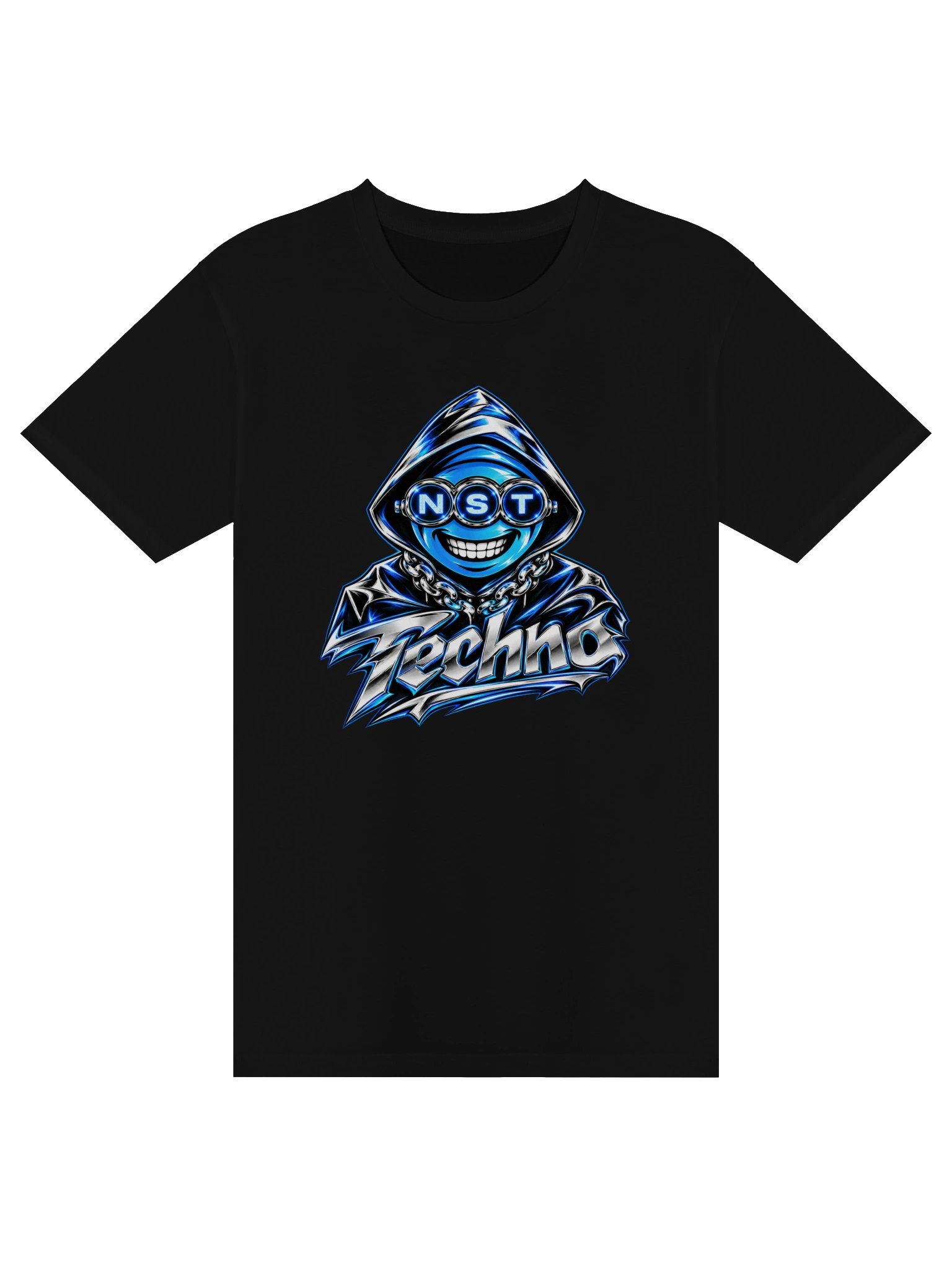 NO SLEEP TILL TECHNO CHROME REAPER TEE product image (1)