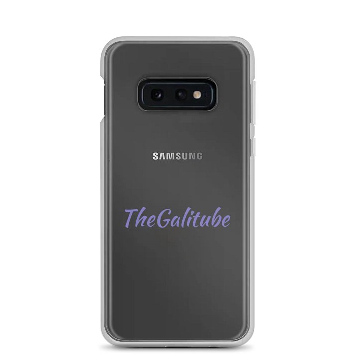 Purple Cursive Samsung® Clear Case product image (3)