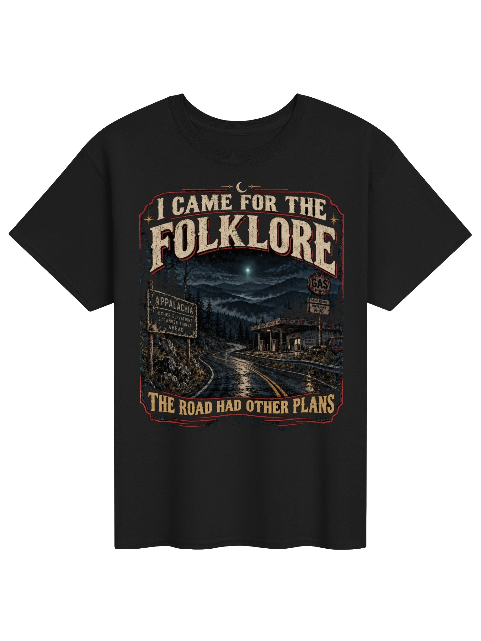 I Came for the Folklore T-Shirt – Appalachian Mystery & UFO Road Trip Tee product image (1)