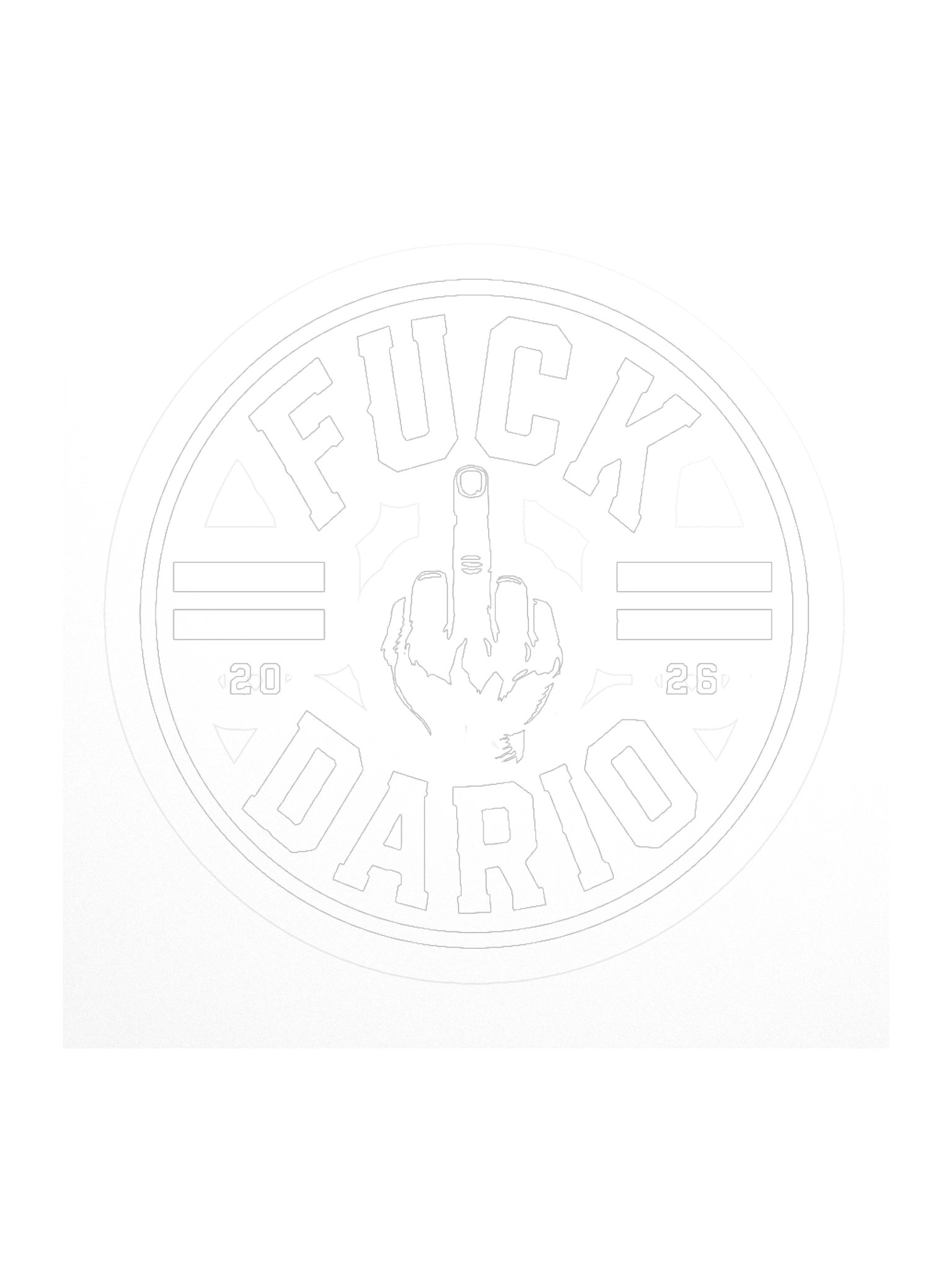 Fuck Dario Sticker product image (2)