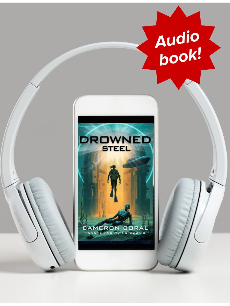 Drowned Steel (Robots and Ruins Book 3) | Audiobook product image (1)