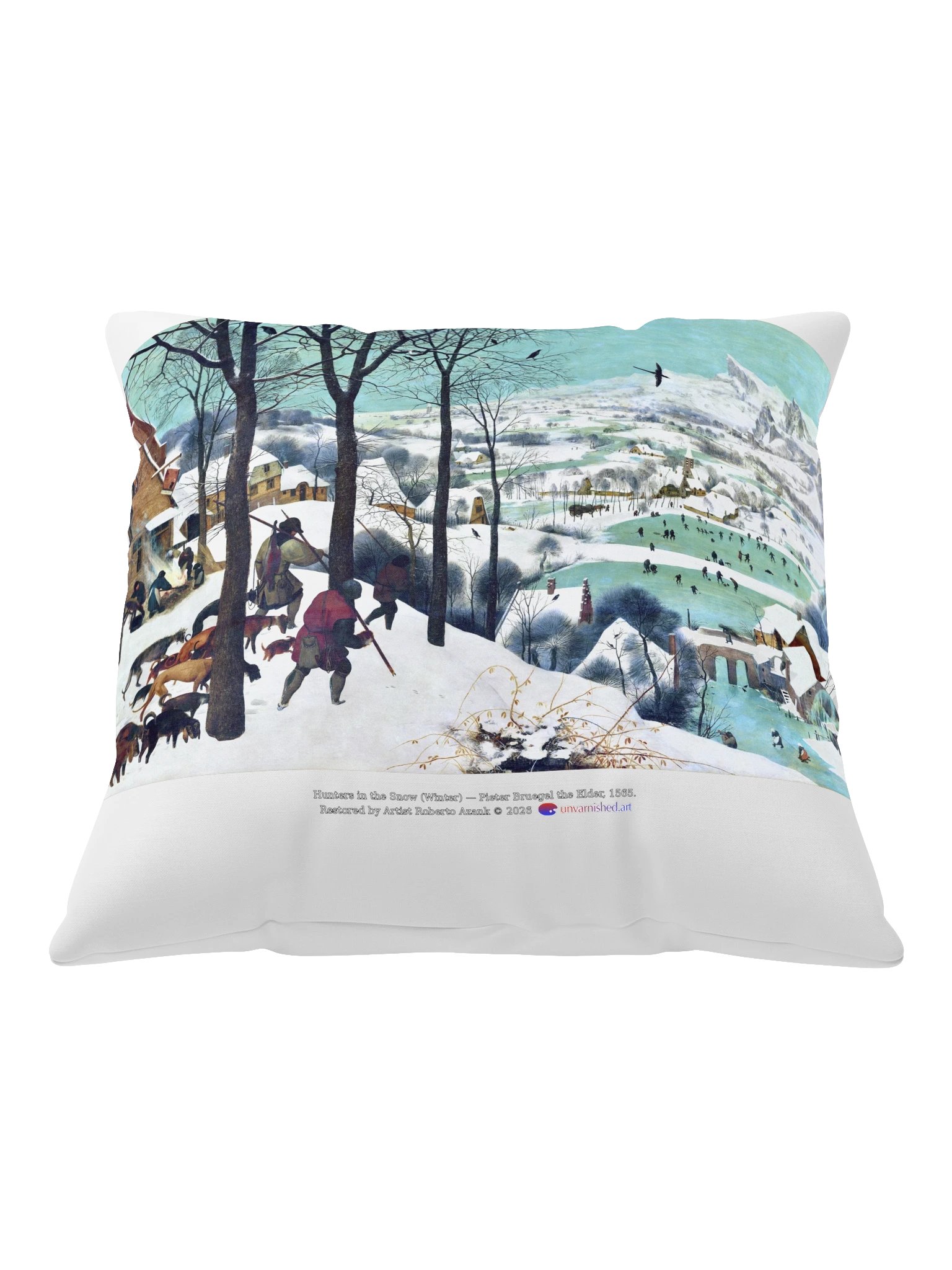 Hunters in the Snow (Winter) — Pillow product image (1)