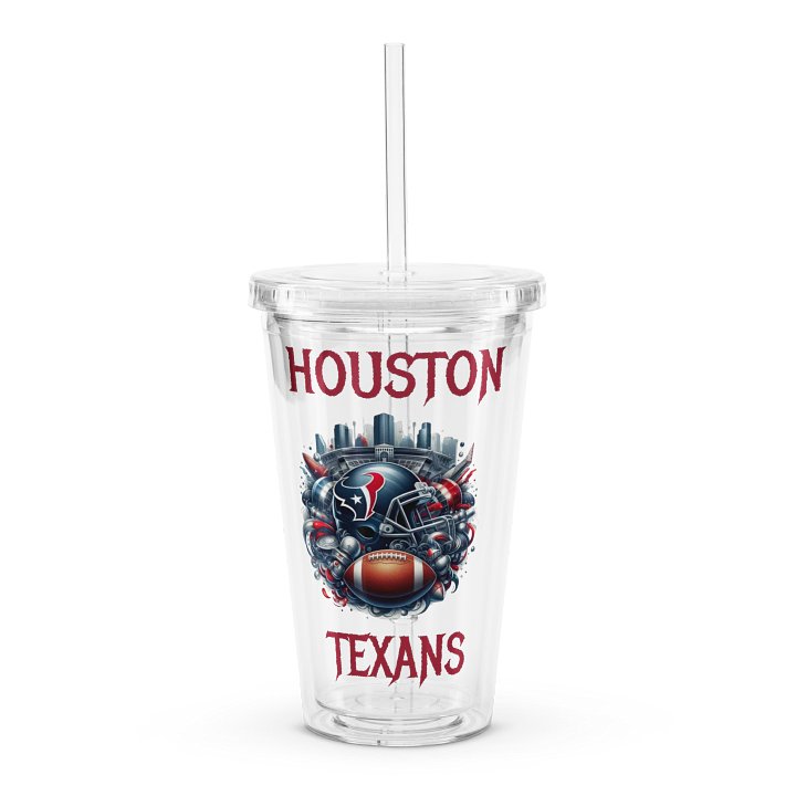 Houston Cityscape Clear Tumbler (16 oz) product image (1)