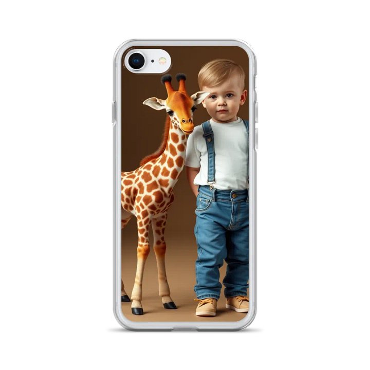 Giraffe and Little Boy Encounter iPhone Case product image (24)