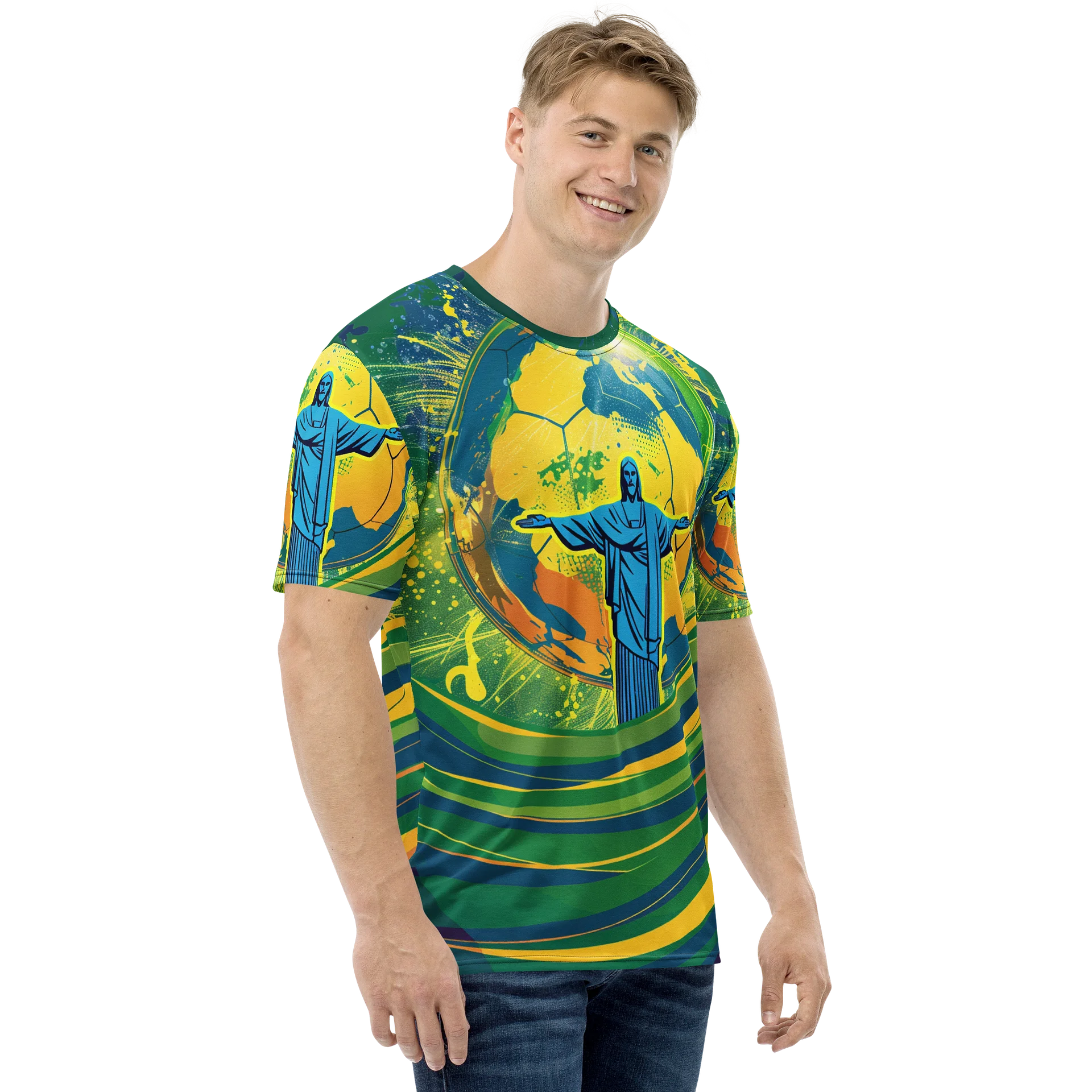 Brazil Fantasy Football Mens T shirt product image (8)