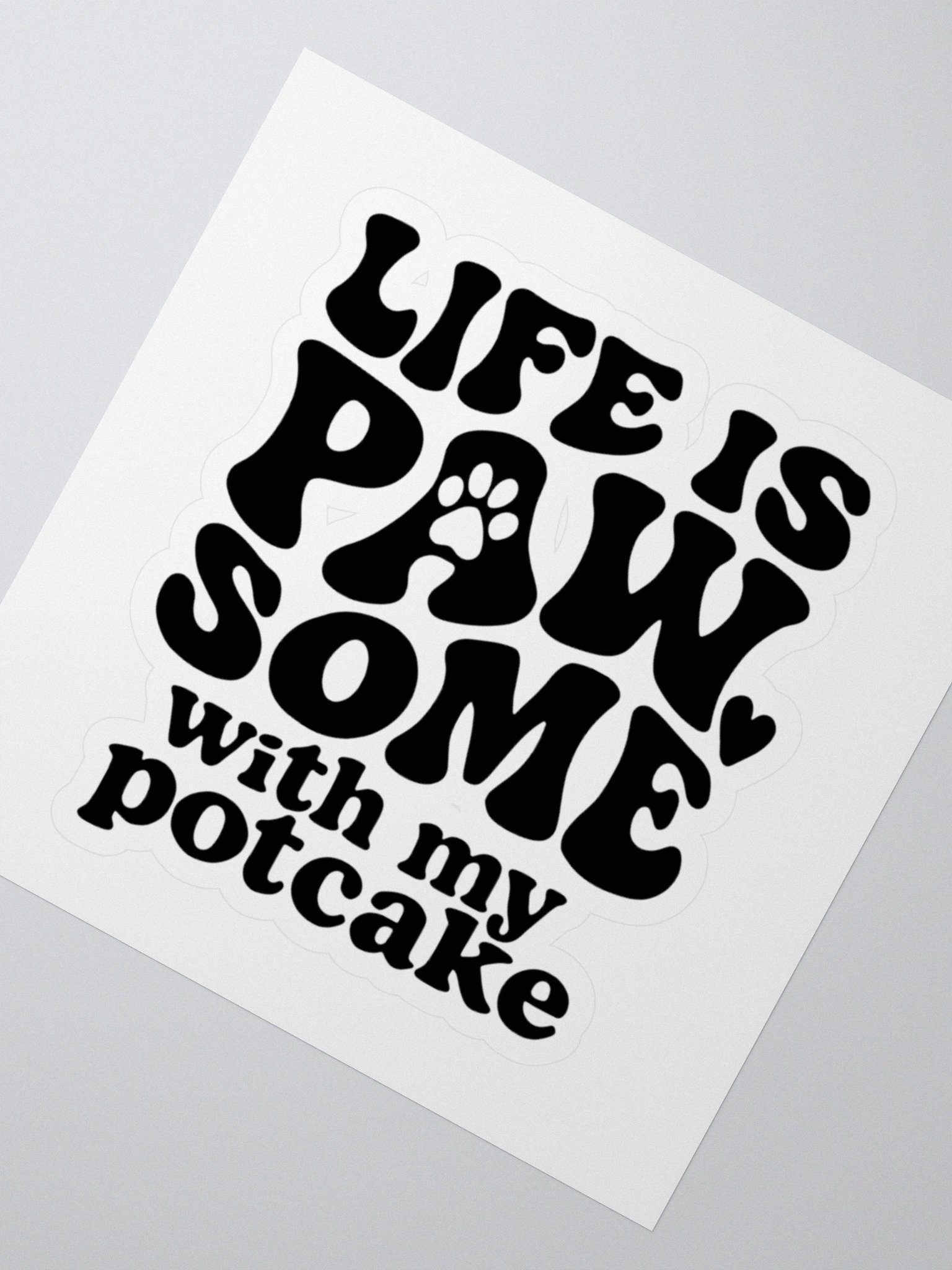 Pawsome Potcake Sticker product image (2)