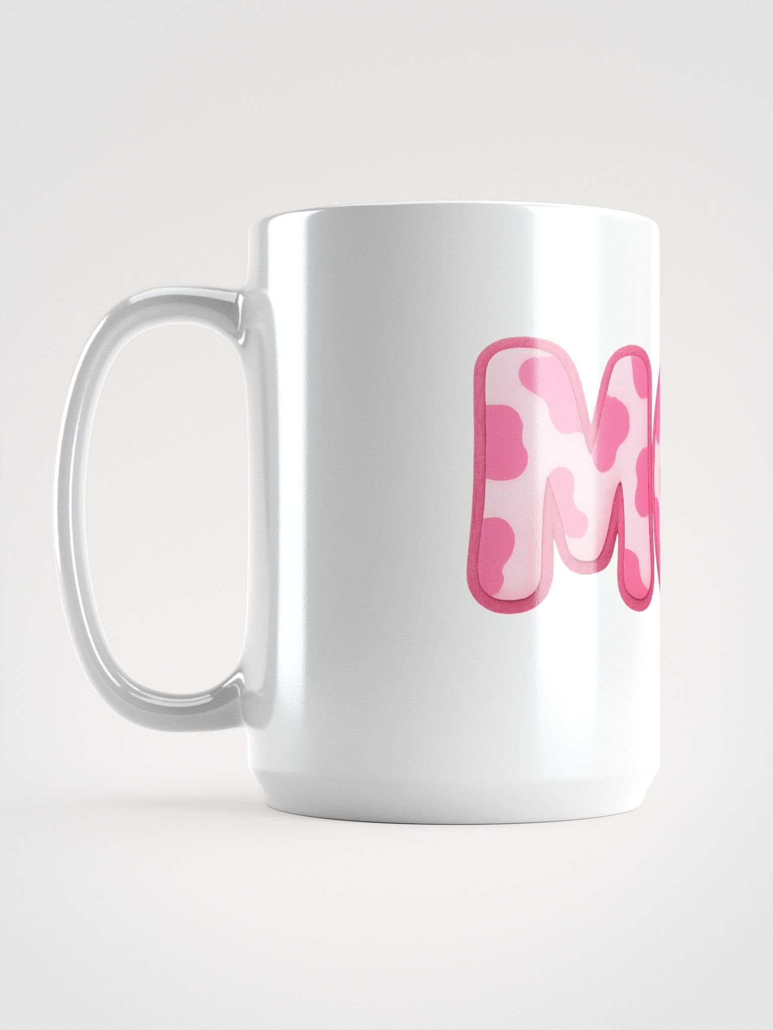 Moo Print White Glossy Mug product image (1)
