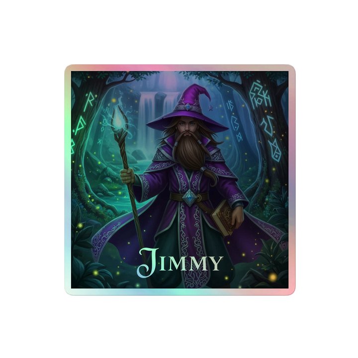 Yer a wizard Jimmy holo sticky product image (2)