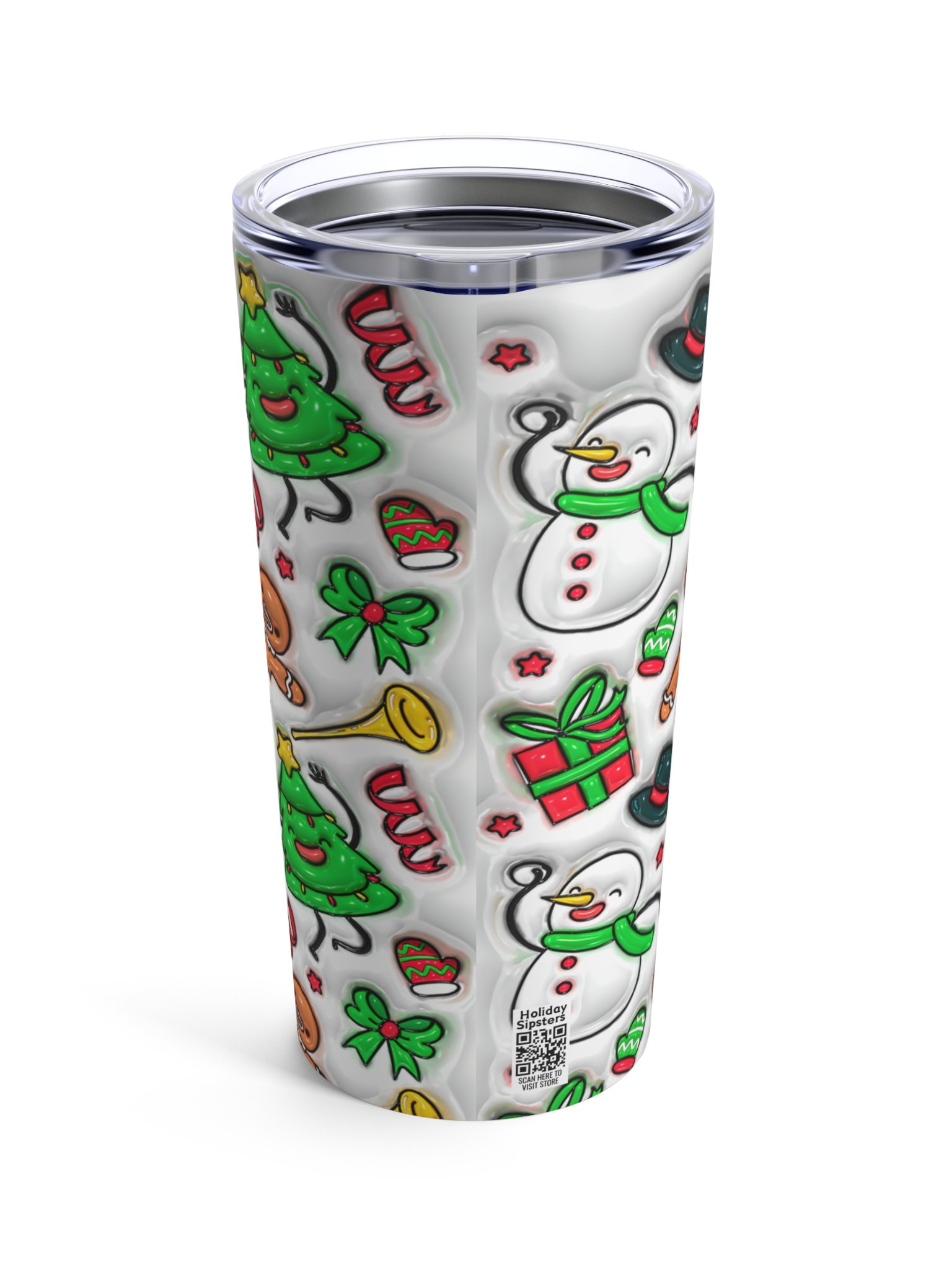Holly Jolly Christmas Stainless Steel Tumbler product image (3)