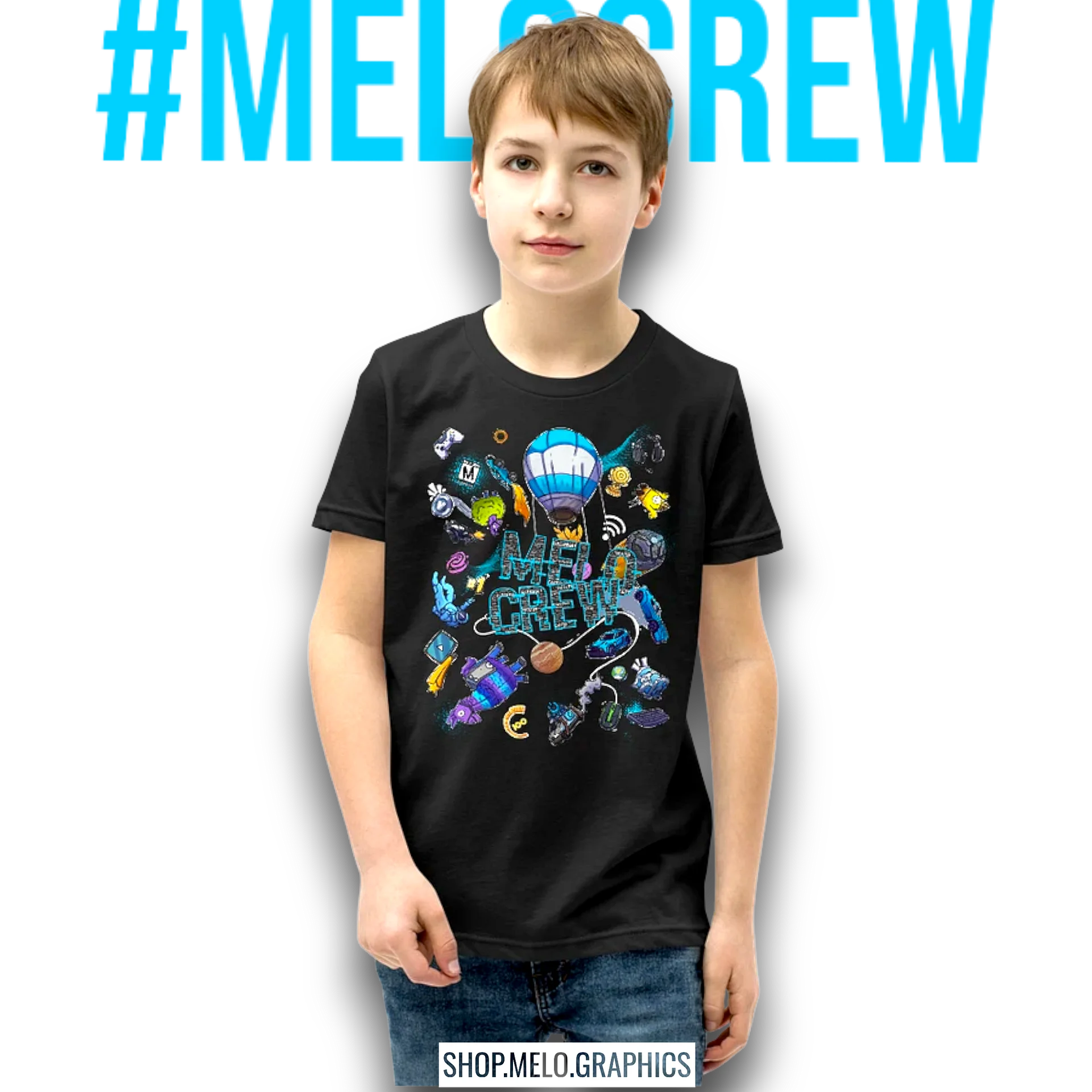 #MELOtober 2024 Personalized MELO CREW Chaos - Kids T-Shirt | #MadeByMELO product image (1)