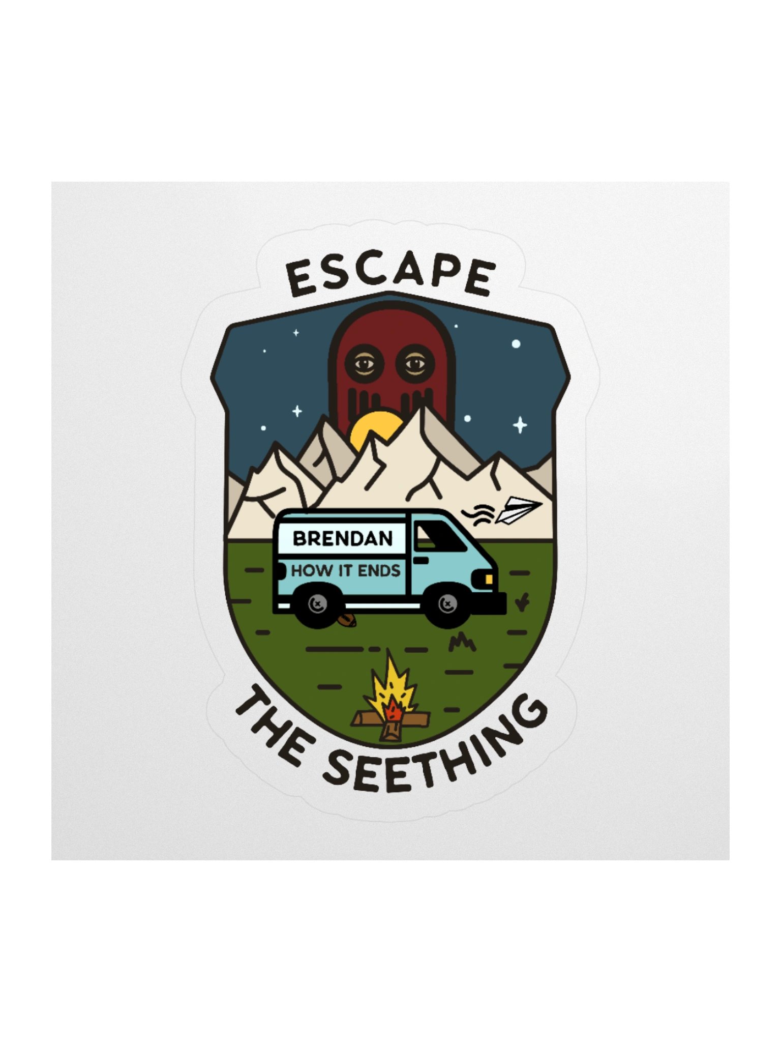ESCAPE, Brendan Sticker product image (1)