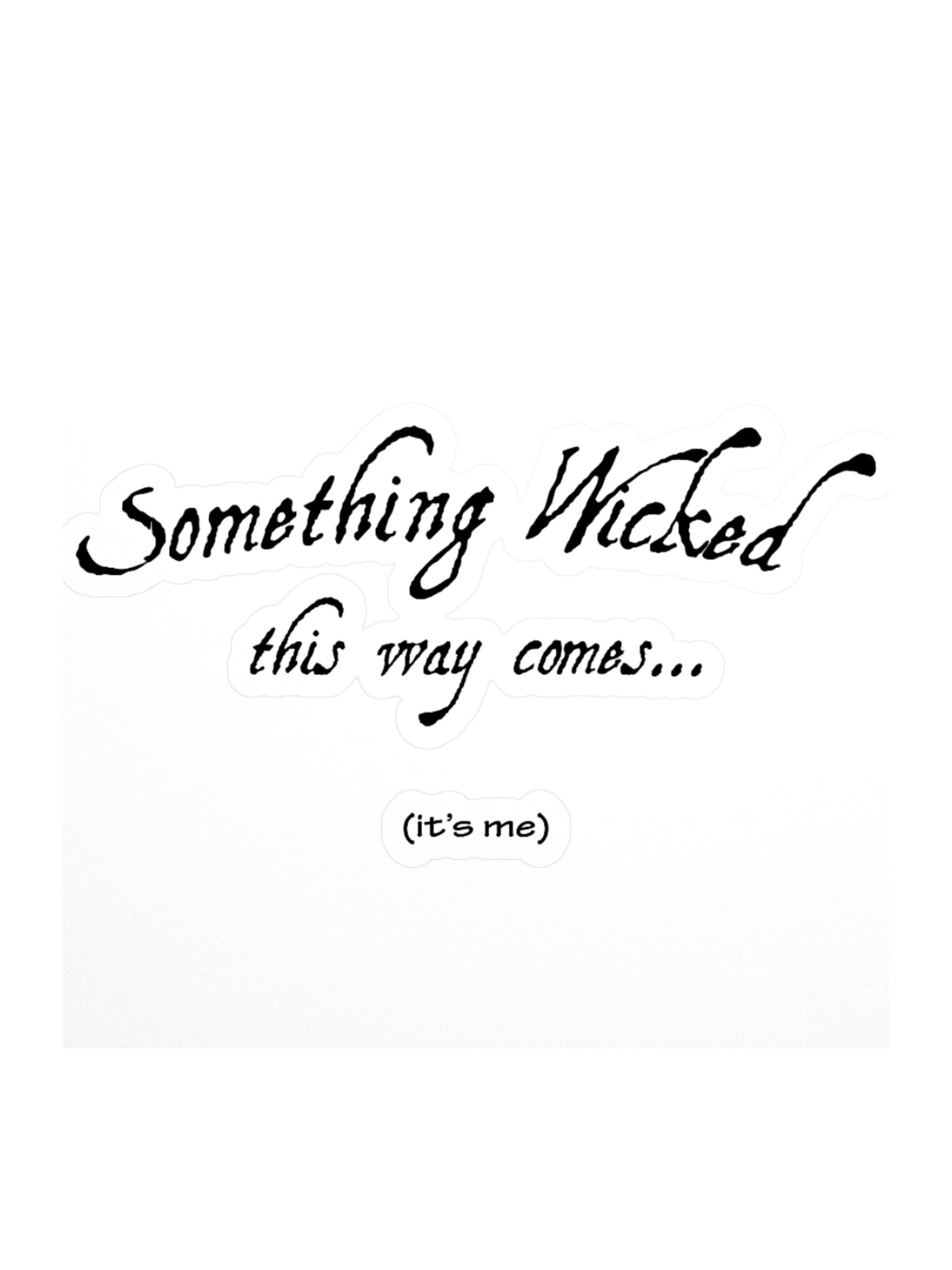 Something Wicked Kiss Cut Sticker product image (2)