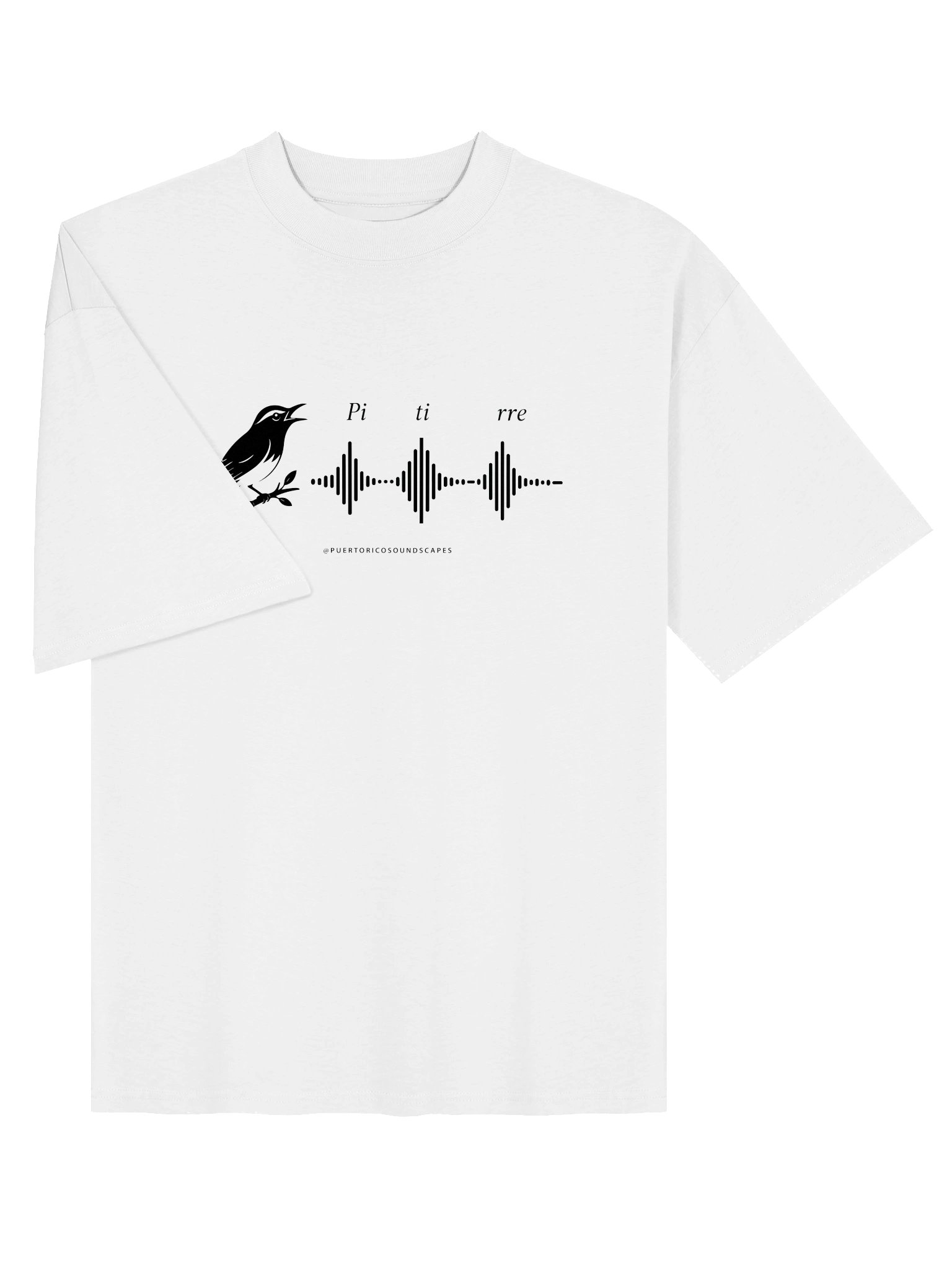 Pitirre Soundwave T-Shirt — Monochrome product image (3)
