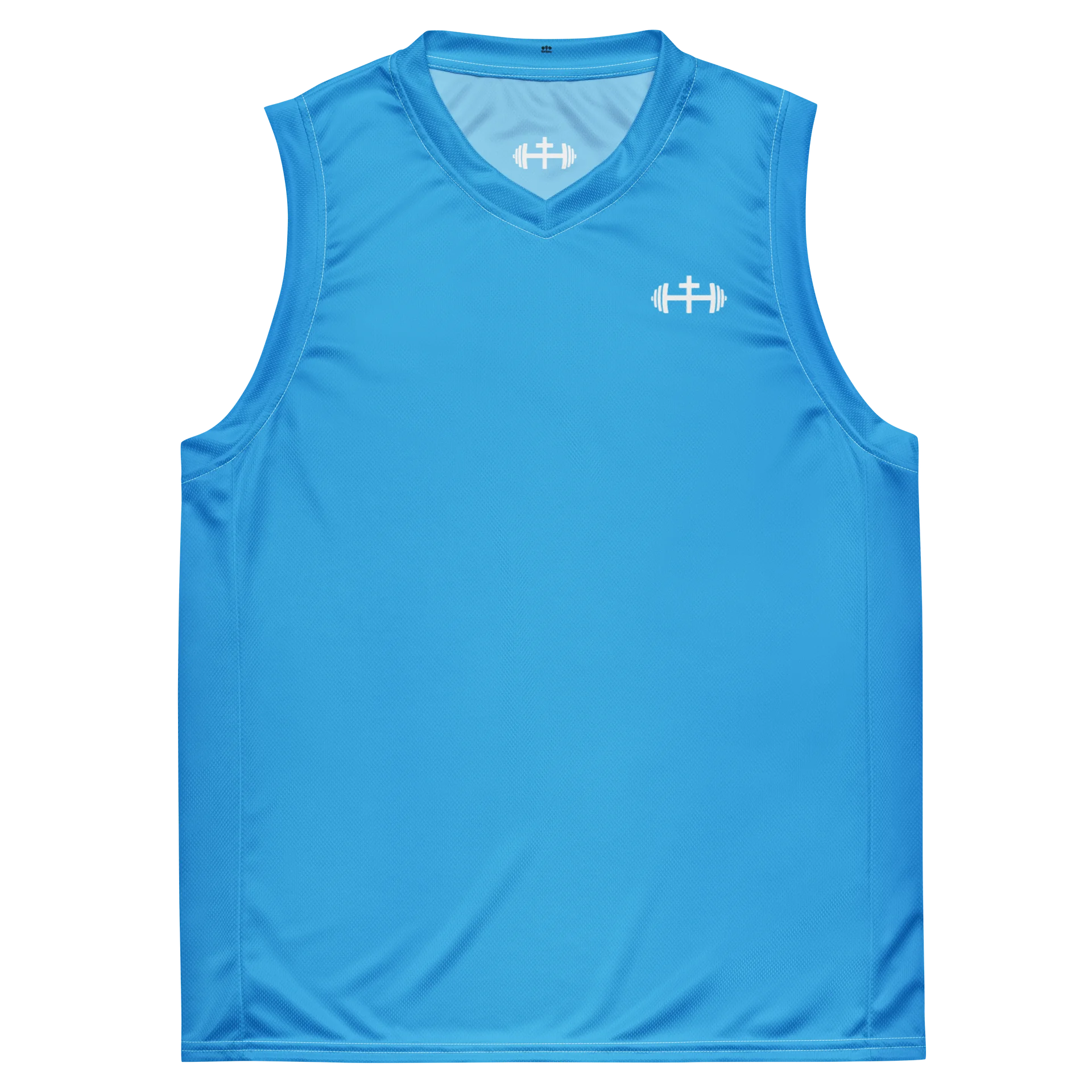 His House Performance V-Neck Muscle Tank - Blue Sky product image (3)