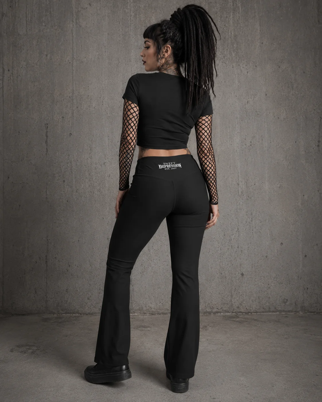 SWEET DEPRESSION SIGIL FLARE YOGA PANTS product image (9)