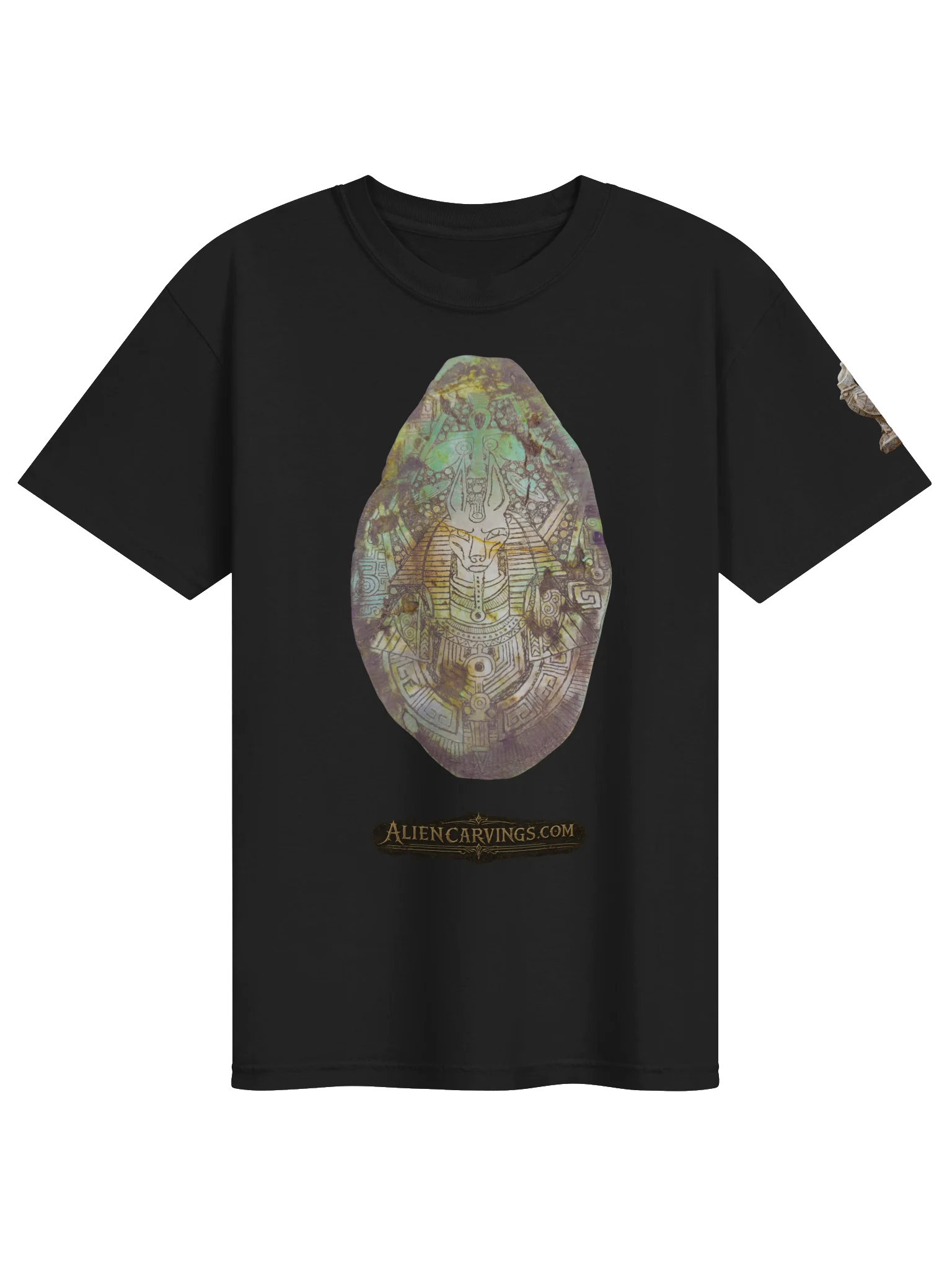 Chalcedony Anubis Aliencarings.com T-Shirt product image (1)