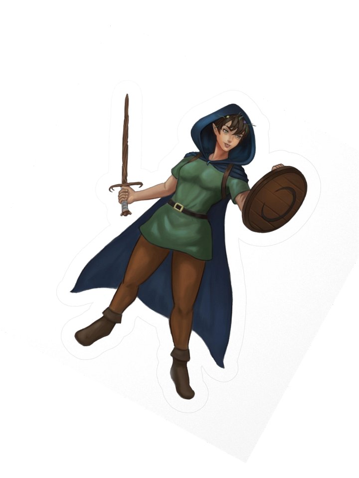 Breena: Circle of the Moon Druid Sticker product image (2)