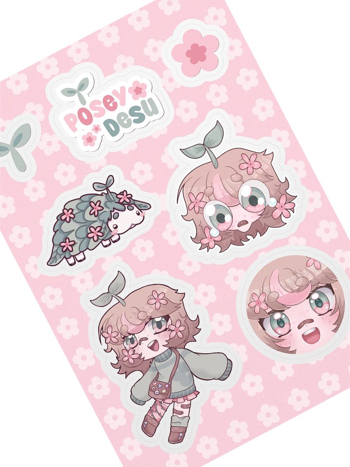 PoseyDesu Sticker Sheet product image (2)