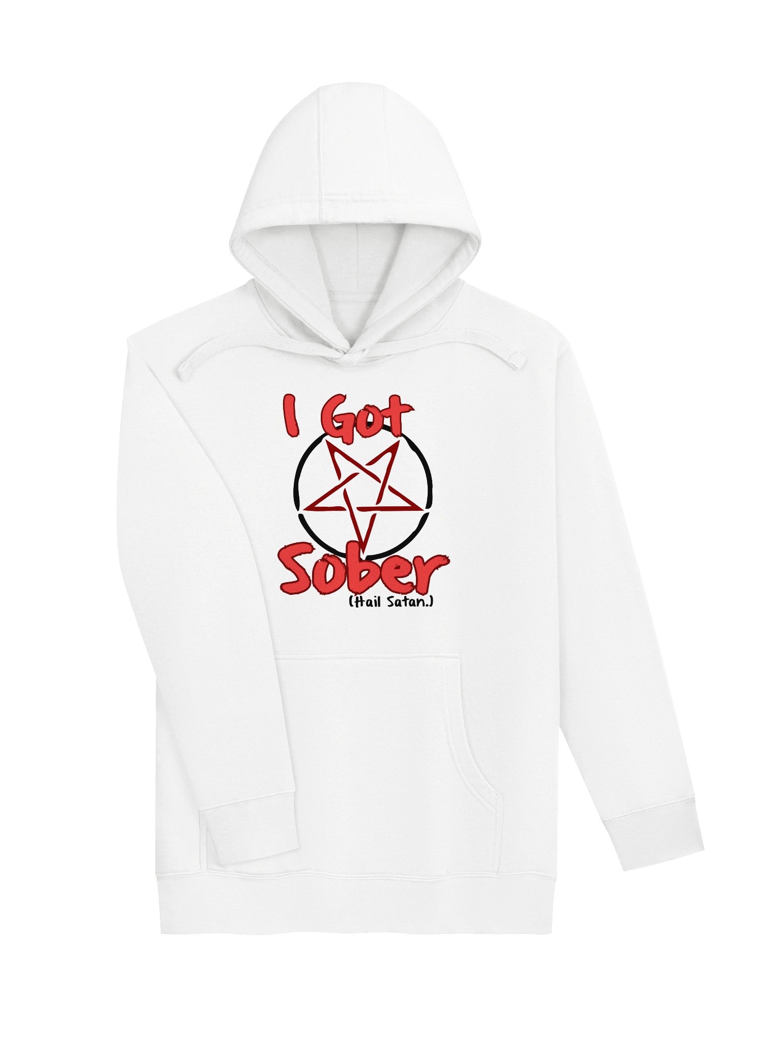 I Got Sober Hail Satan Hoodie product image (3)