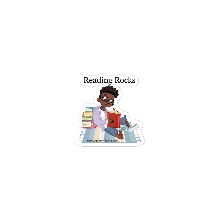 Reading Rocks Die Cut Sticker product image (2)