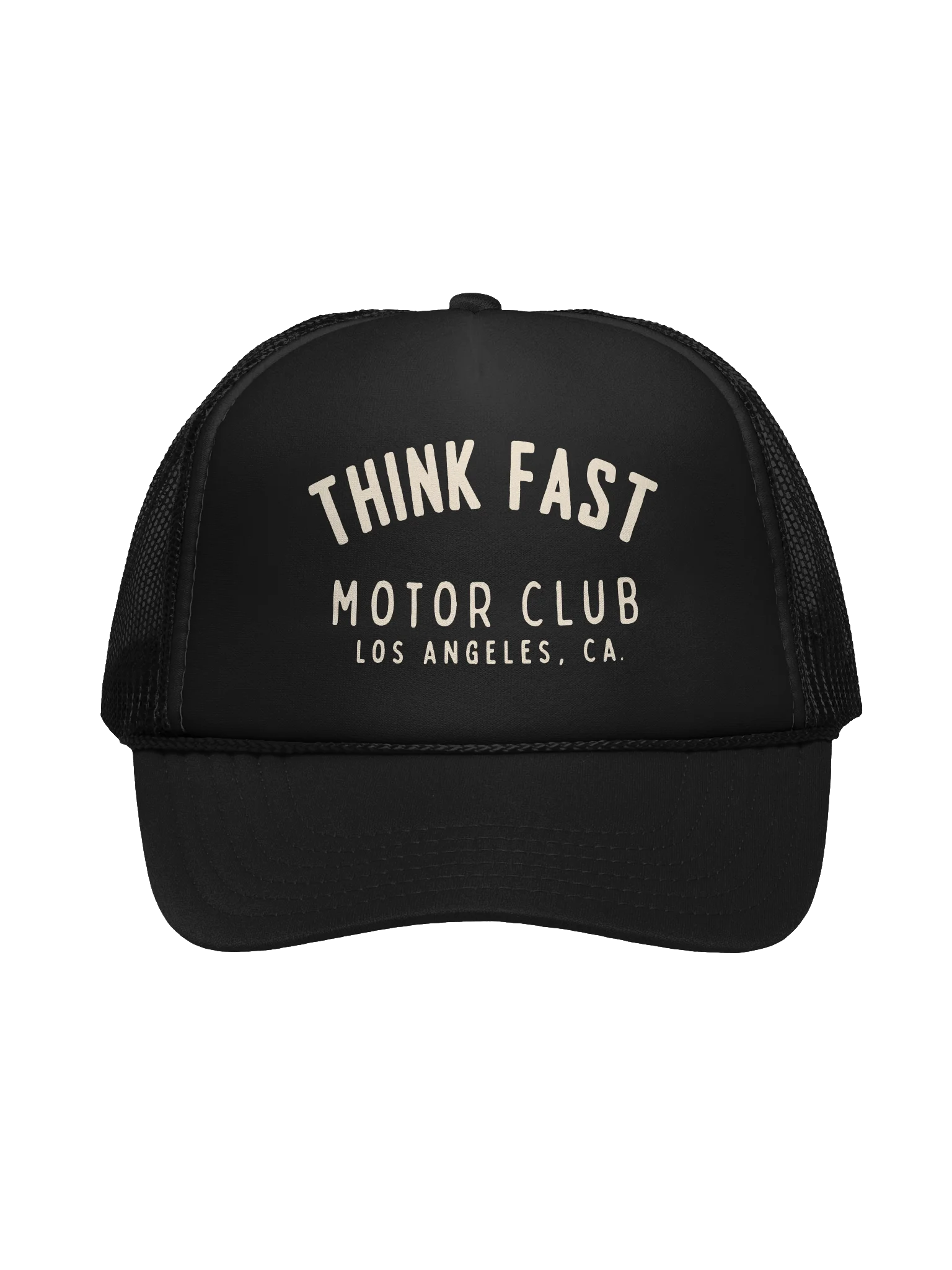 Think Fast Motor Club Trucker Hat - Black product image (1)