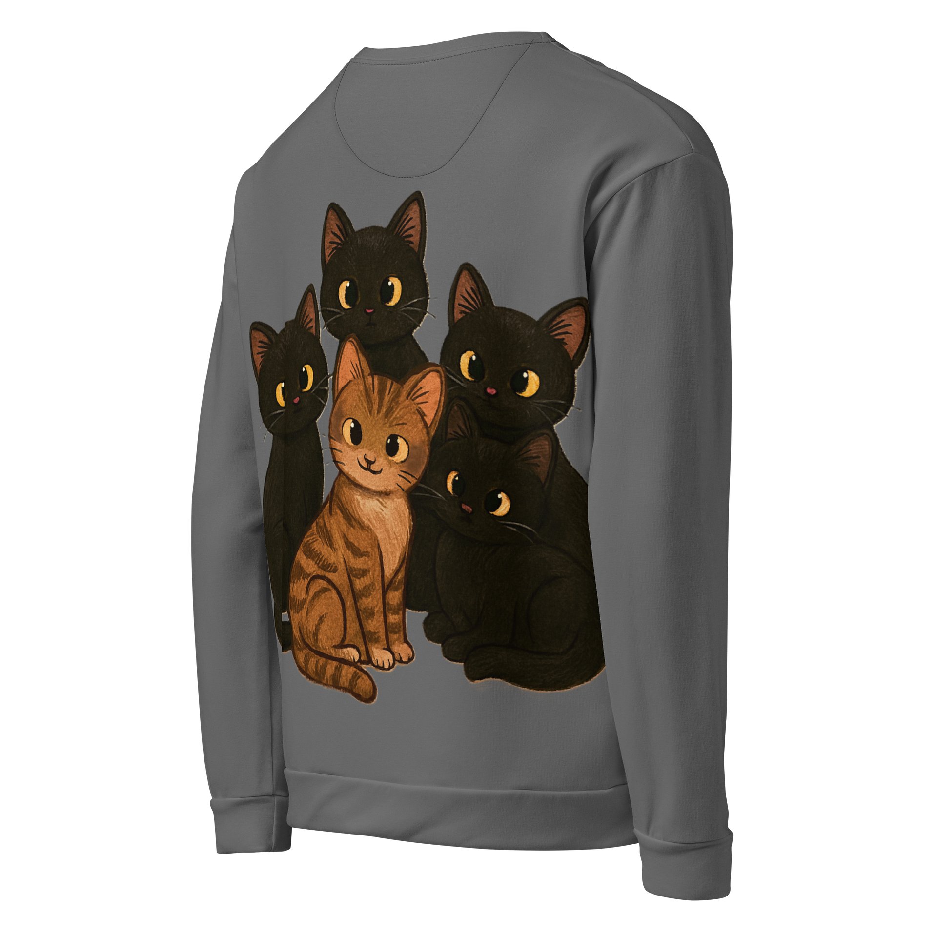 Cat Grey All-Over Sweatshirt product image (5)