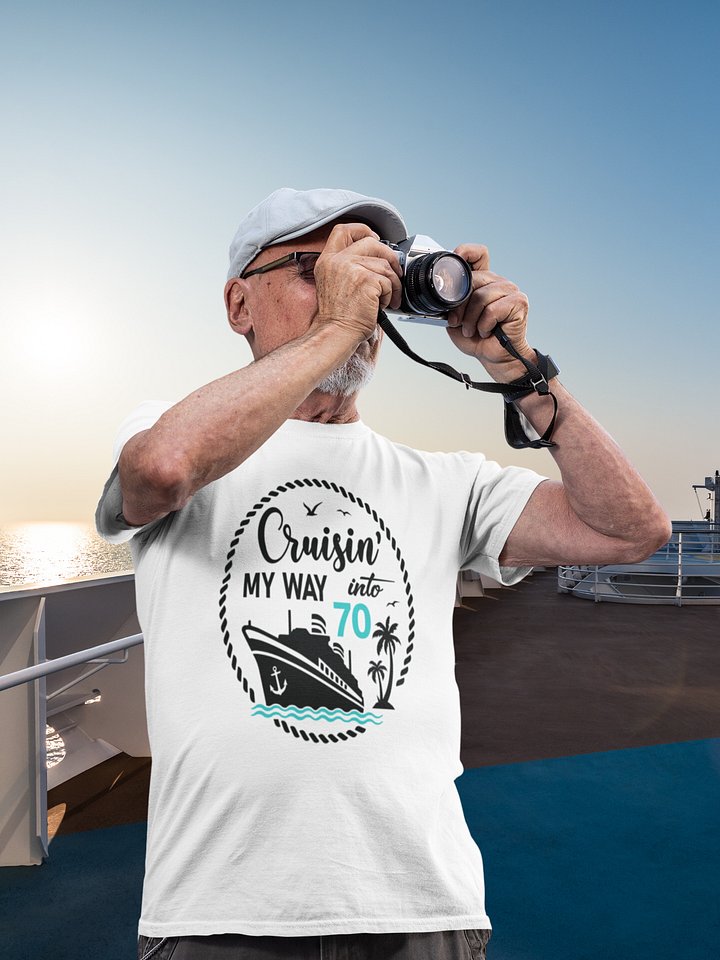 Cruisin' My Way Into 70 Unisex Softstyle T-Shirt Light Colours product image (2)