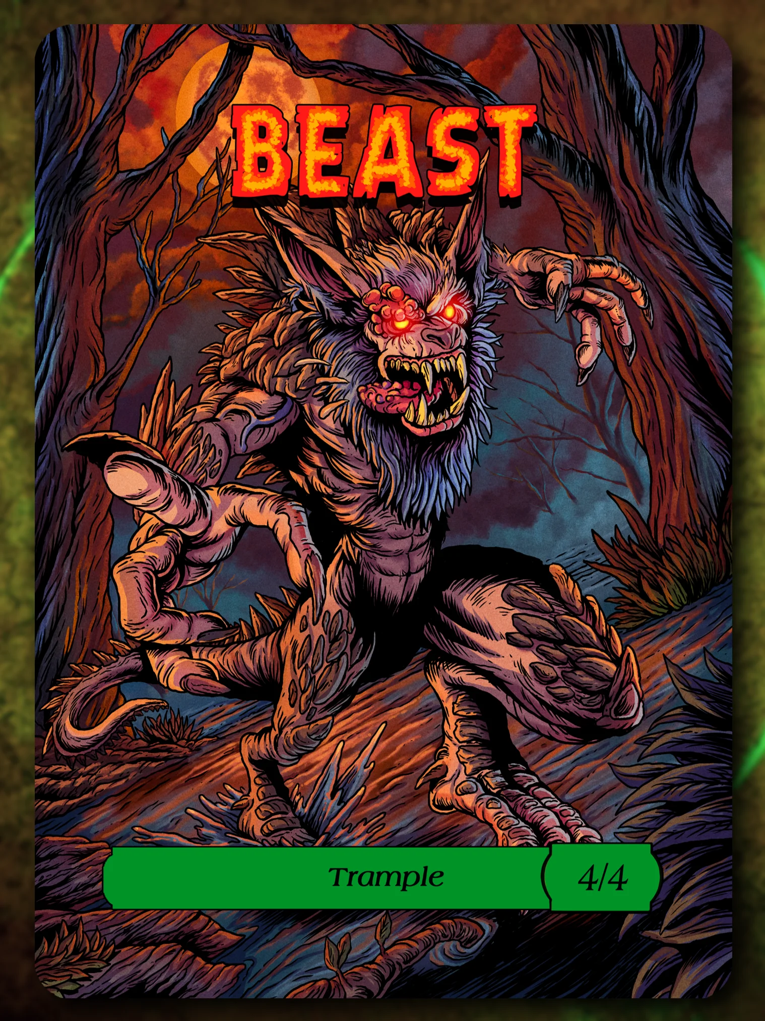 Beast 4/4 Trample Full Art Token product image (1)