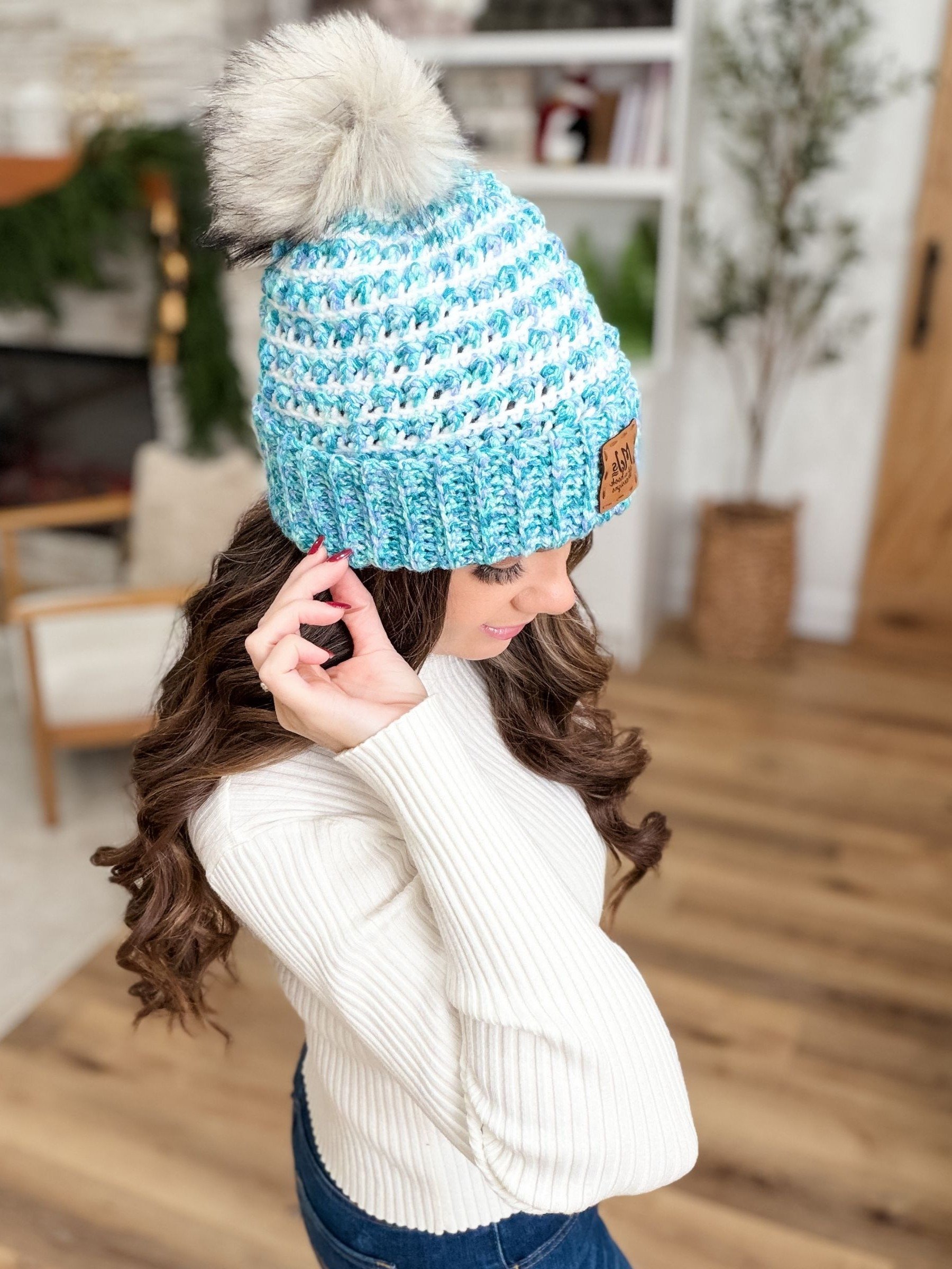 Winterberry Beanie Crochet Pattern product image (10)