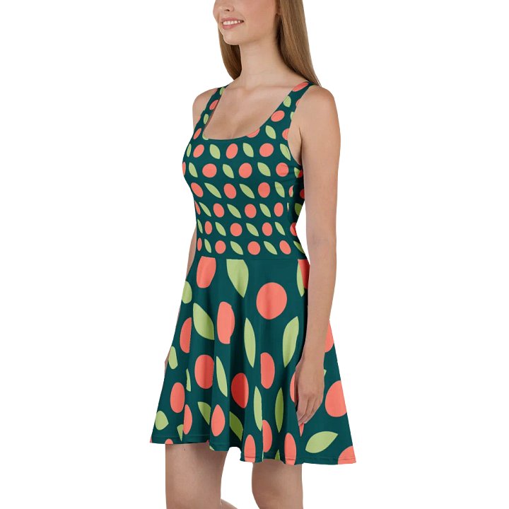 Coral Circles Skater Dress product image (1)