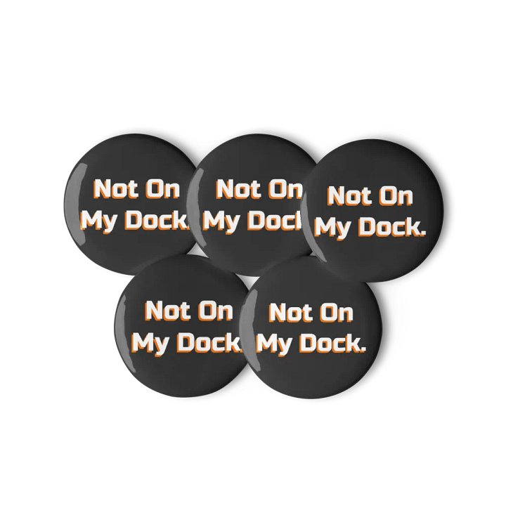 "Not On My Dock" 5 Pc. Pin Set product image (1)