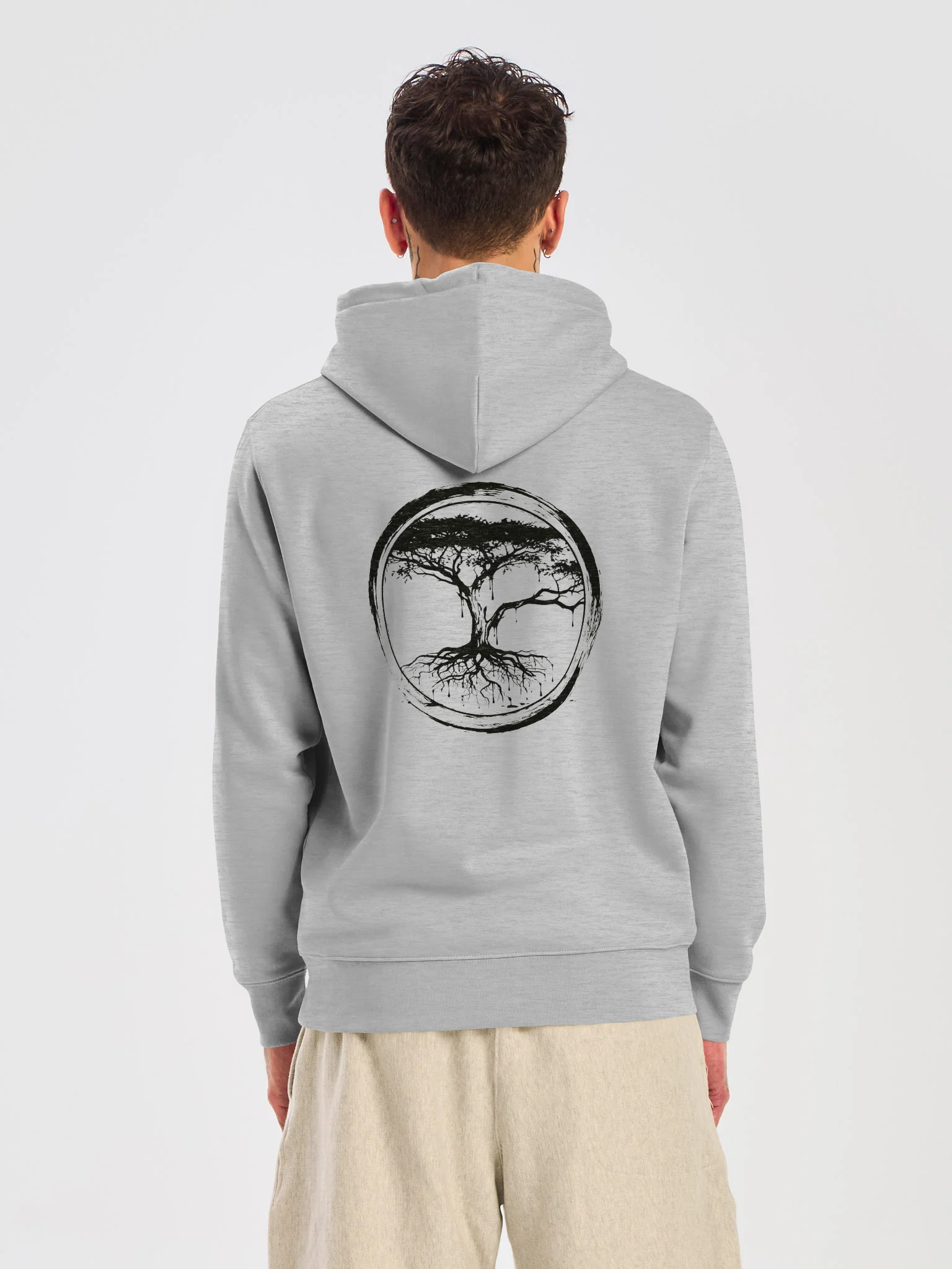 ONE KING Rooted IV Premium Street Hoodie black print product image (4)