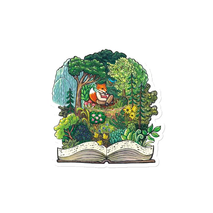 Fantasy Forest Fox Cake - 4 Inch Magnet product image (2)