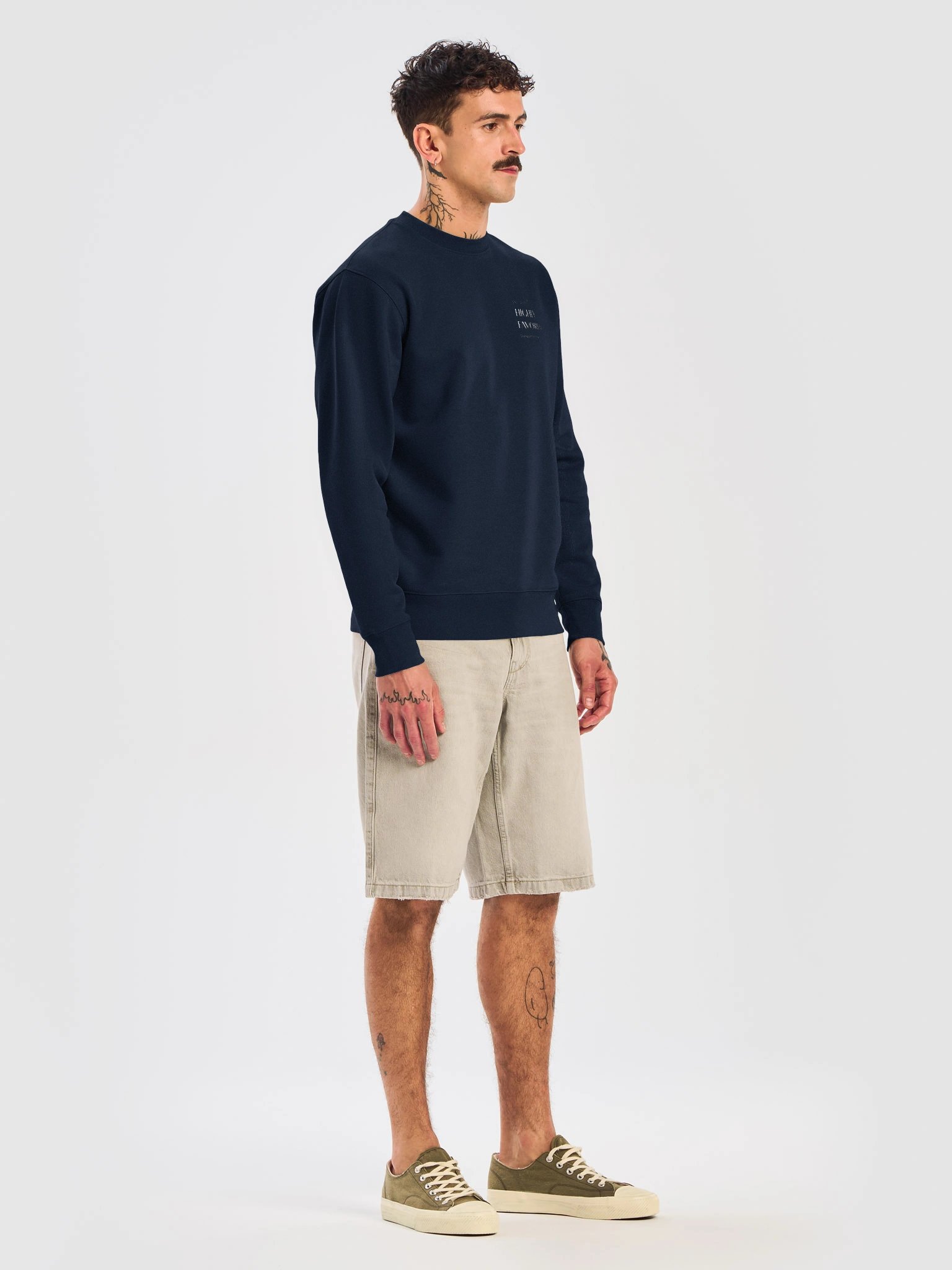 Highly Favored. Dangerously literate. Navy sweater. product image (7)