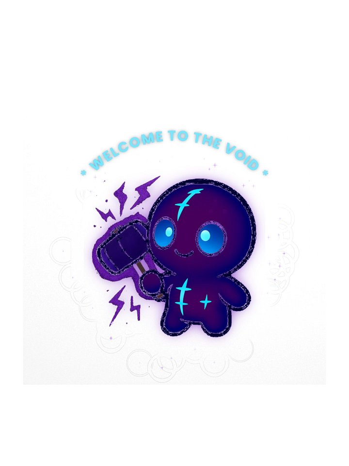 Void Hammer Mascot — Kiss‑Cut Sticker product image (1)
