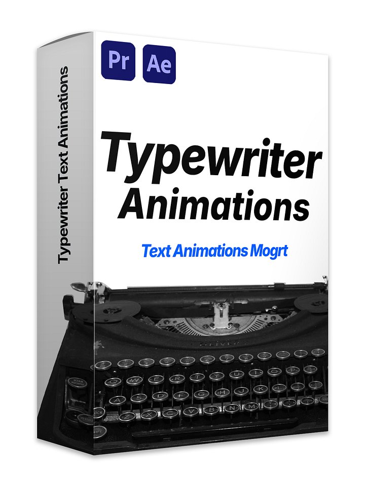 Typewriter Text Animations for Premiere Pro product image (1)