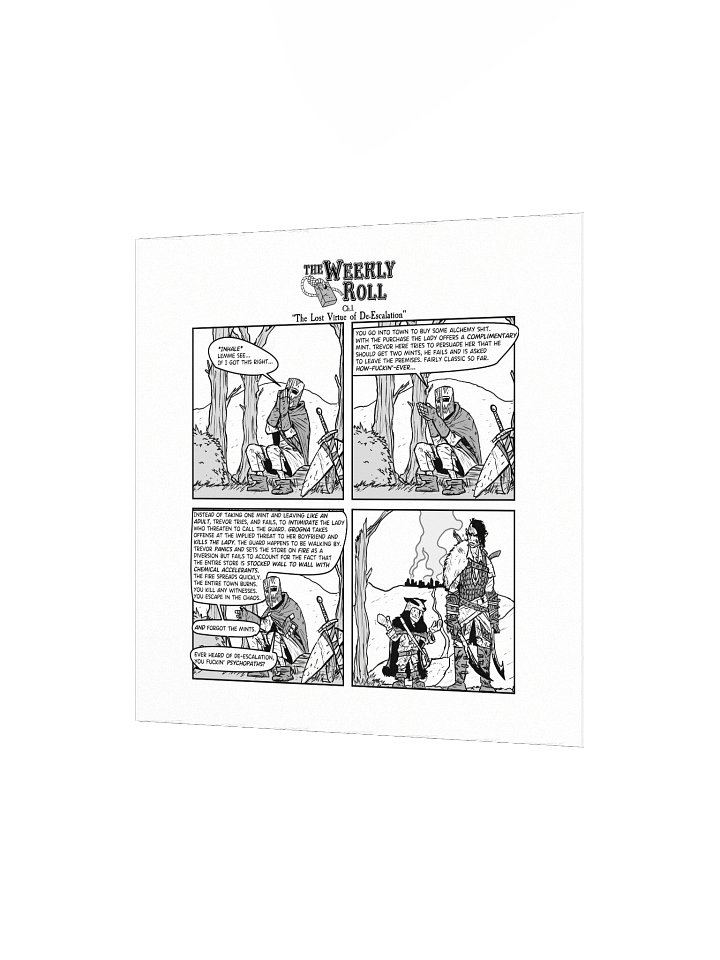 The Weekly Roll Ch. 1. Print Square product image (2)