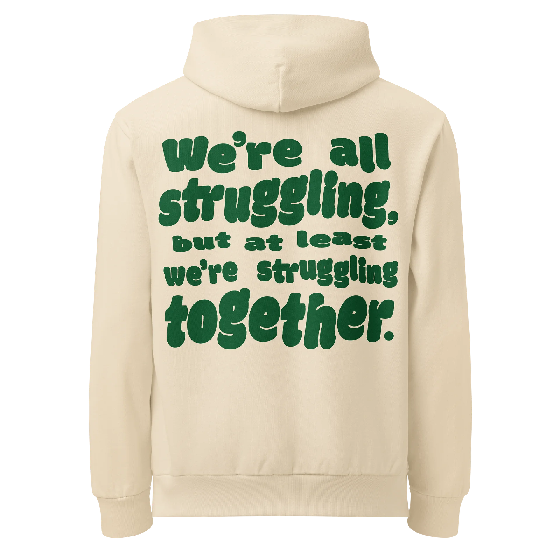 Struggling Together Hoodie - Cream product image (6)