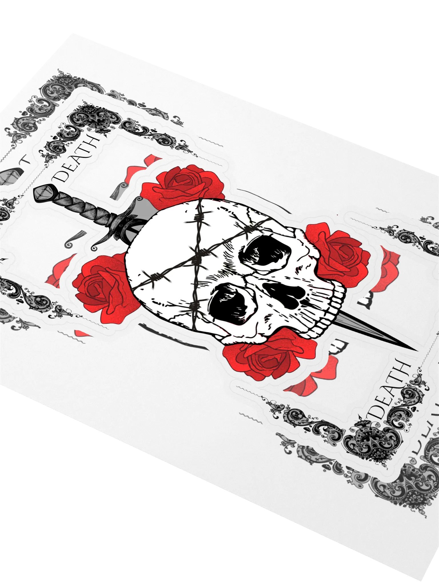Skull and Roses Sticker Sheet product image (2)