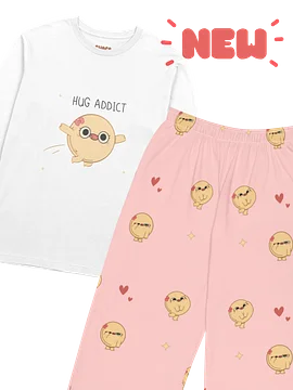 Pancake Hug Addict Pajamas Set