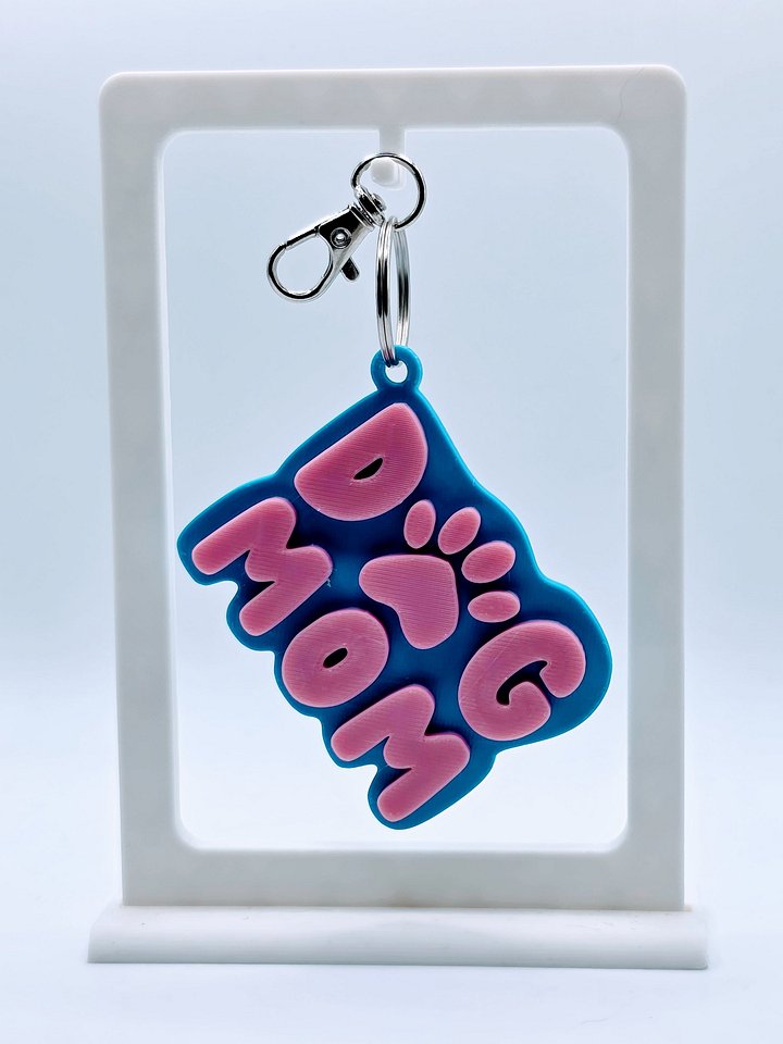 🐾 Dog Mom Keychain | Paw Print Design product image (3)
