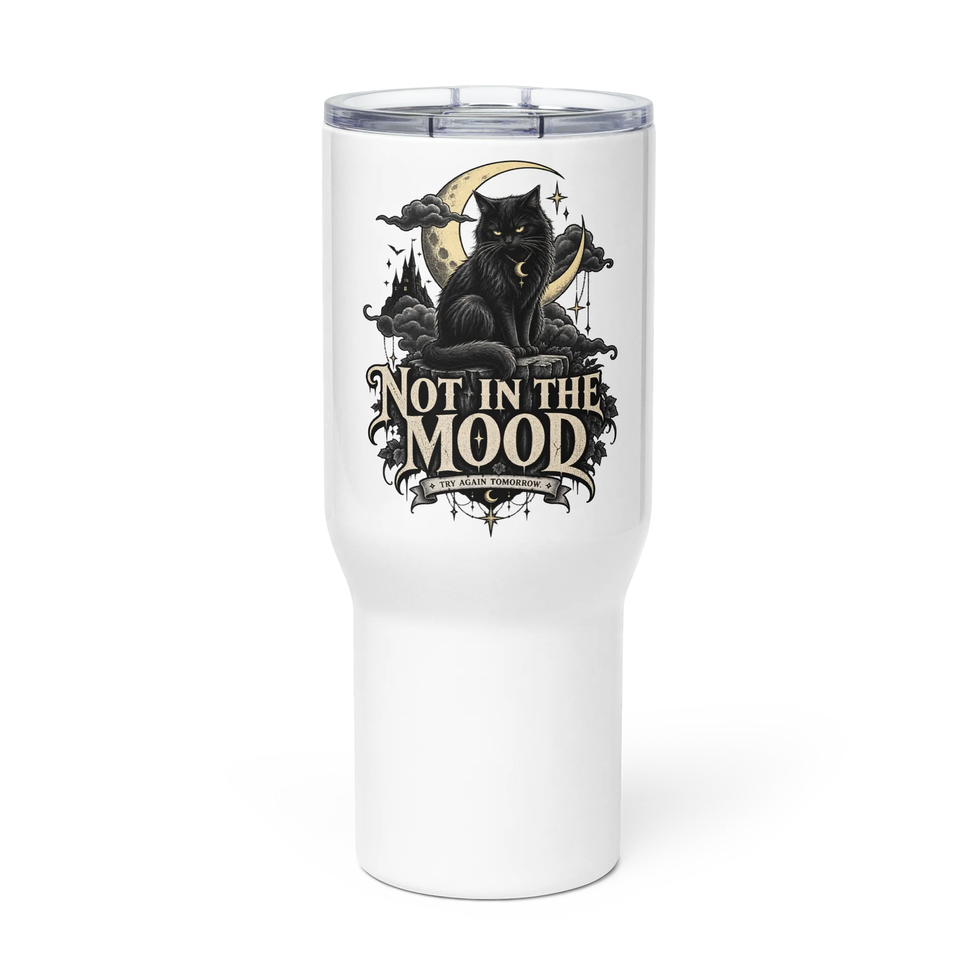 Not in the Mood — Spooky Cat Tumbler product image (1)