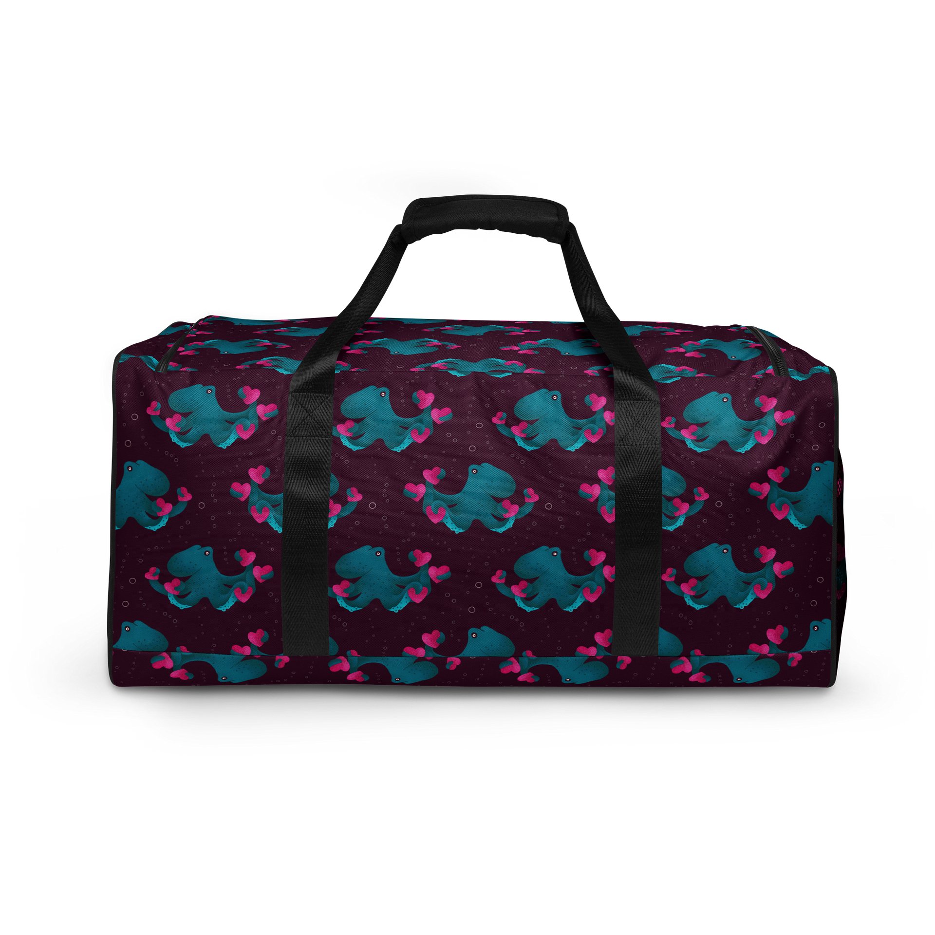 Octopus and Hearts Duffel Bag product image (4)